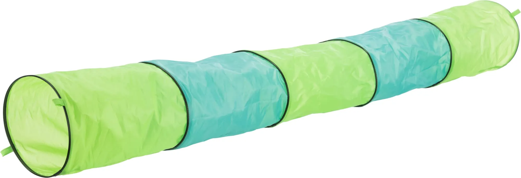 TRIXIE 6277 - Tunnel Giocattolo per Conigli, ø 18 × 130 cm, Colore: Antracite/Verde - immagine 2