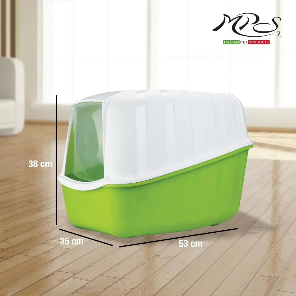 MPS Komoda, Toilette per gatti, chiusa completa di filtro e paletta, Colori assortiti - immagine 9