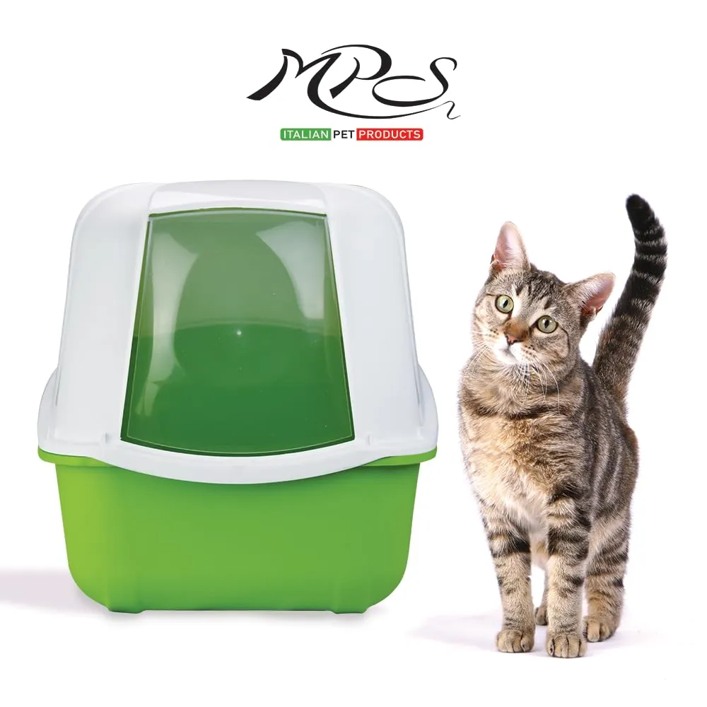 MPS Komoda, Toilette per gatti, chiusa completa di filtro e paletta, Colori assortiti - immagine 11