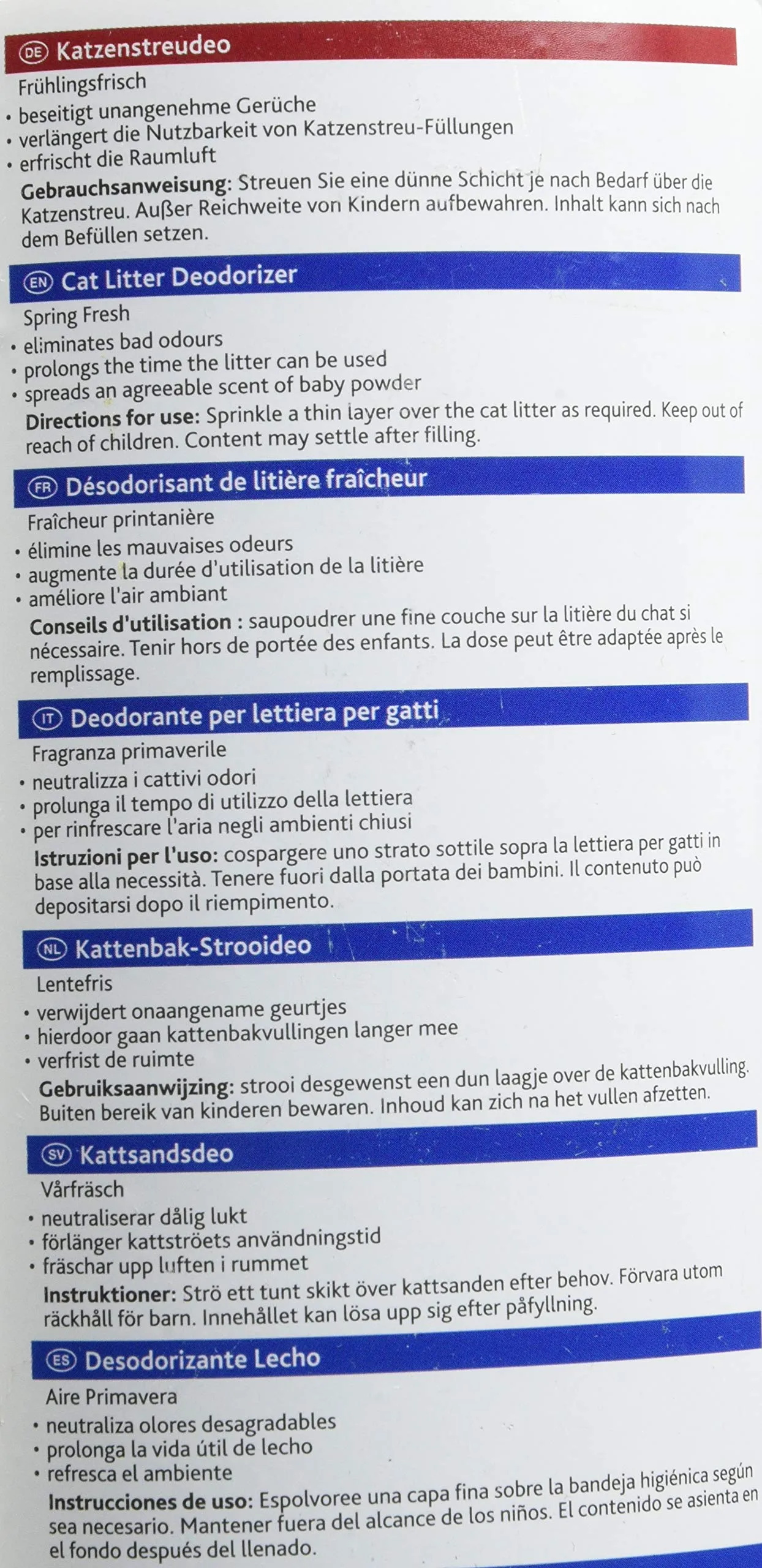 TRIXIE Fresh-n-easy lettiera primavera deodorante, 750 ml - immagine 3