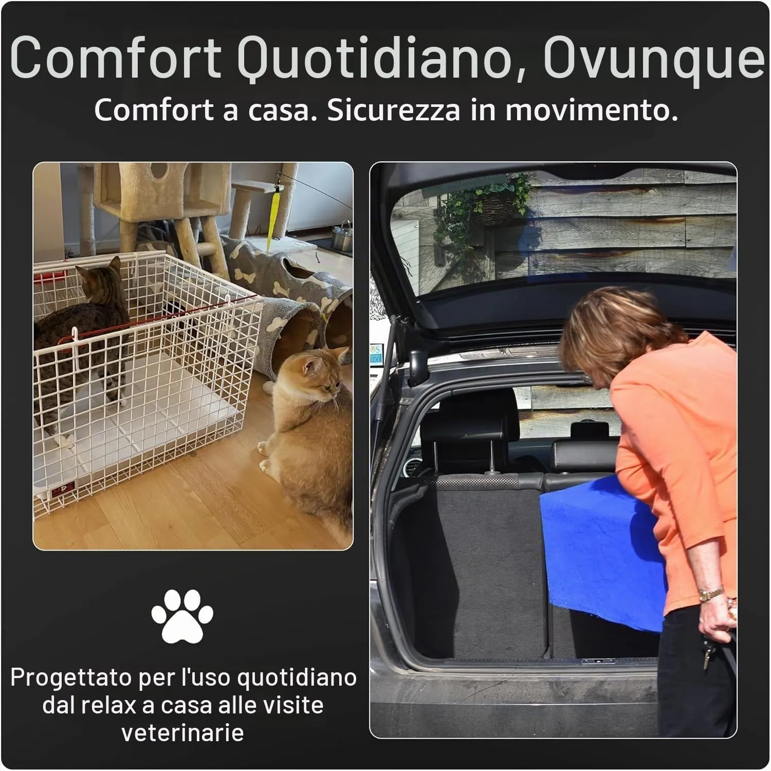 MDC Trasportino per Gatti con Apertura Superiore da Viaggio, Bianco - immagine 7
