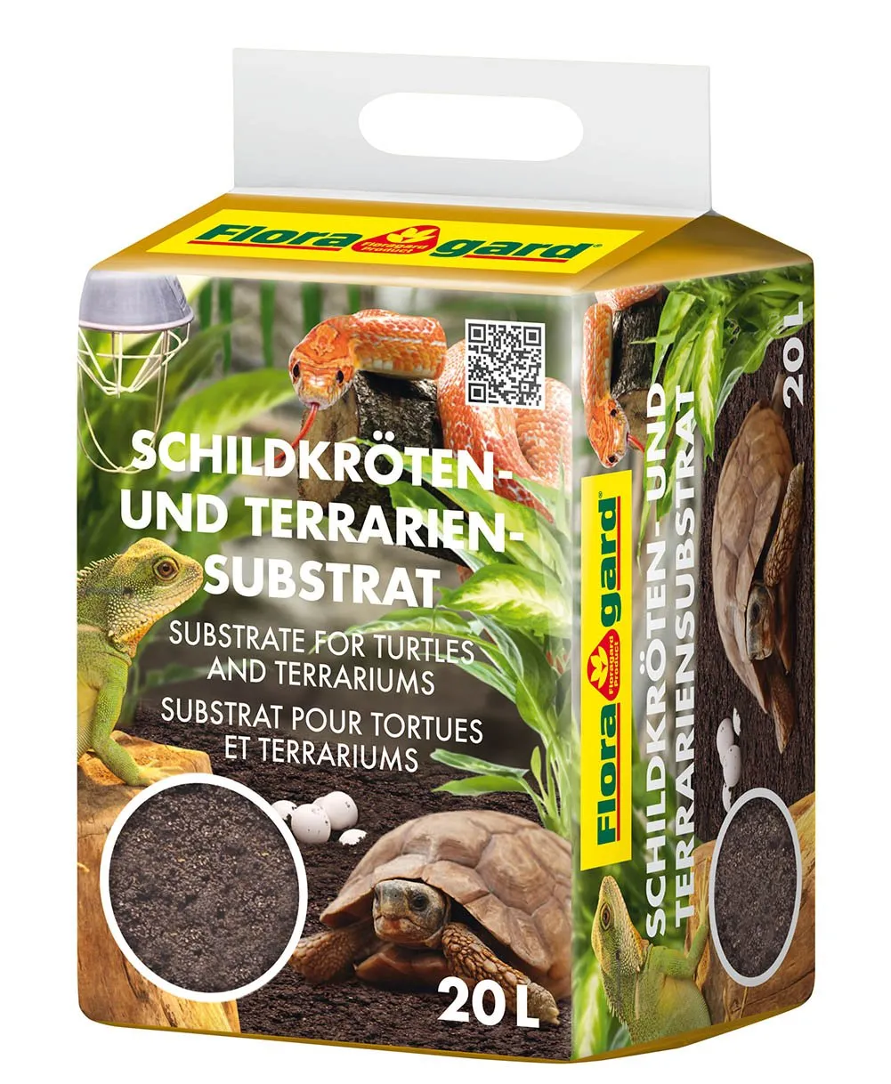 Floragard Tartaruga e substrato terrario 20 l, lettiera naturale per rettili - immagine 1
