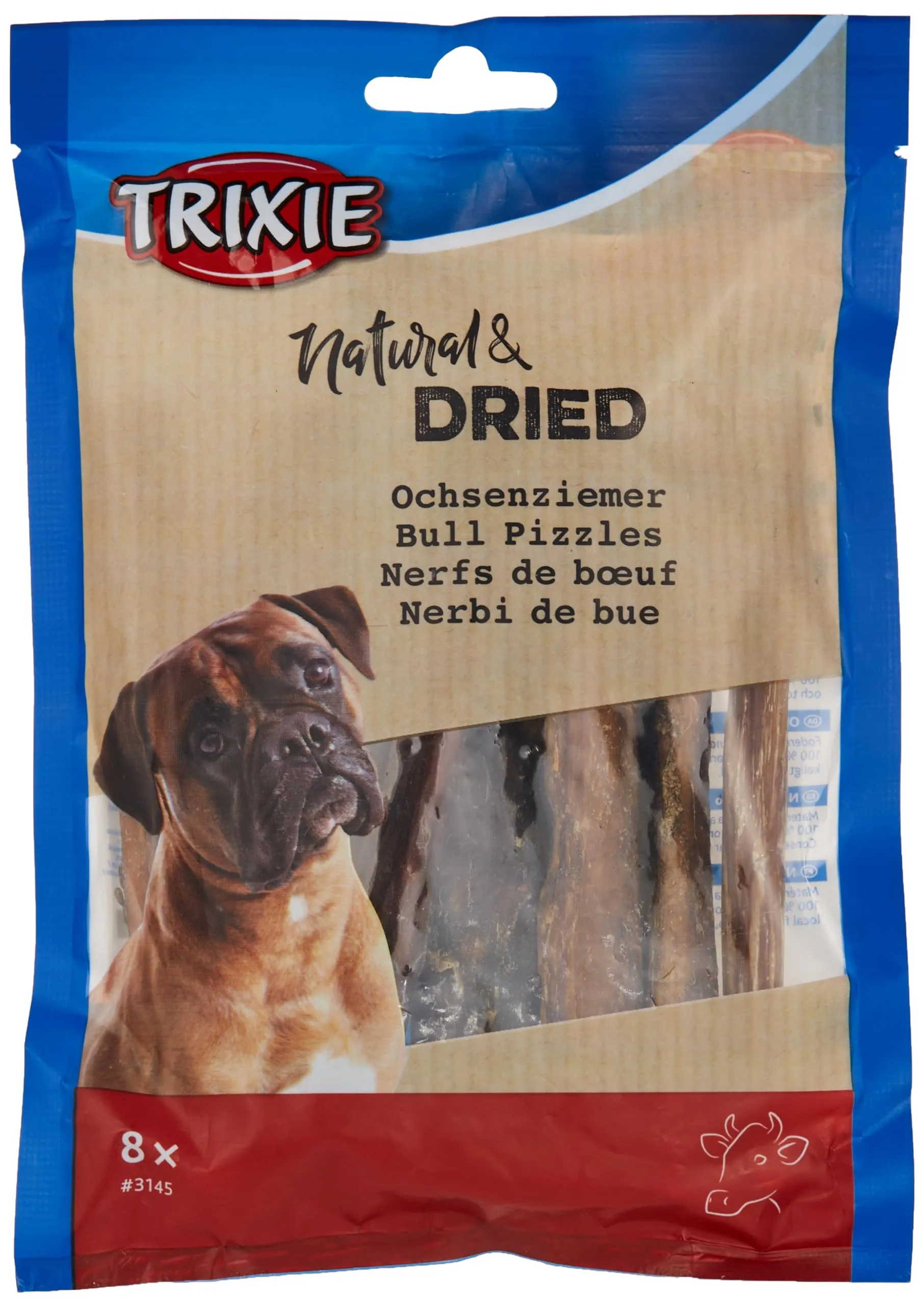 Trixie Bull Pizzle, 100 g, 8 pezzi - immagine 1