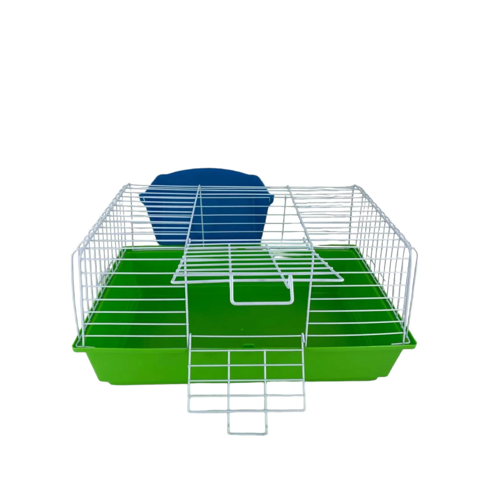 Pet's Solution - Gabbia per Coniglio Nano, Porcellini d'India e Cavie con Portafieno e Doppia Apertura - Verde - immagine 3
