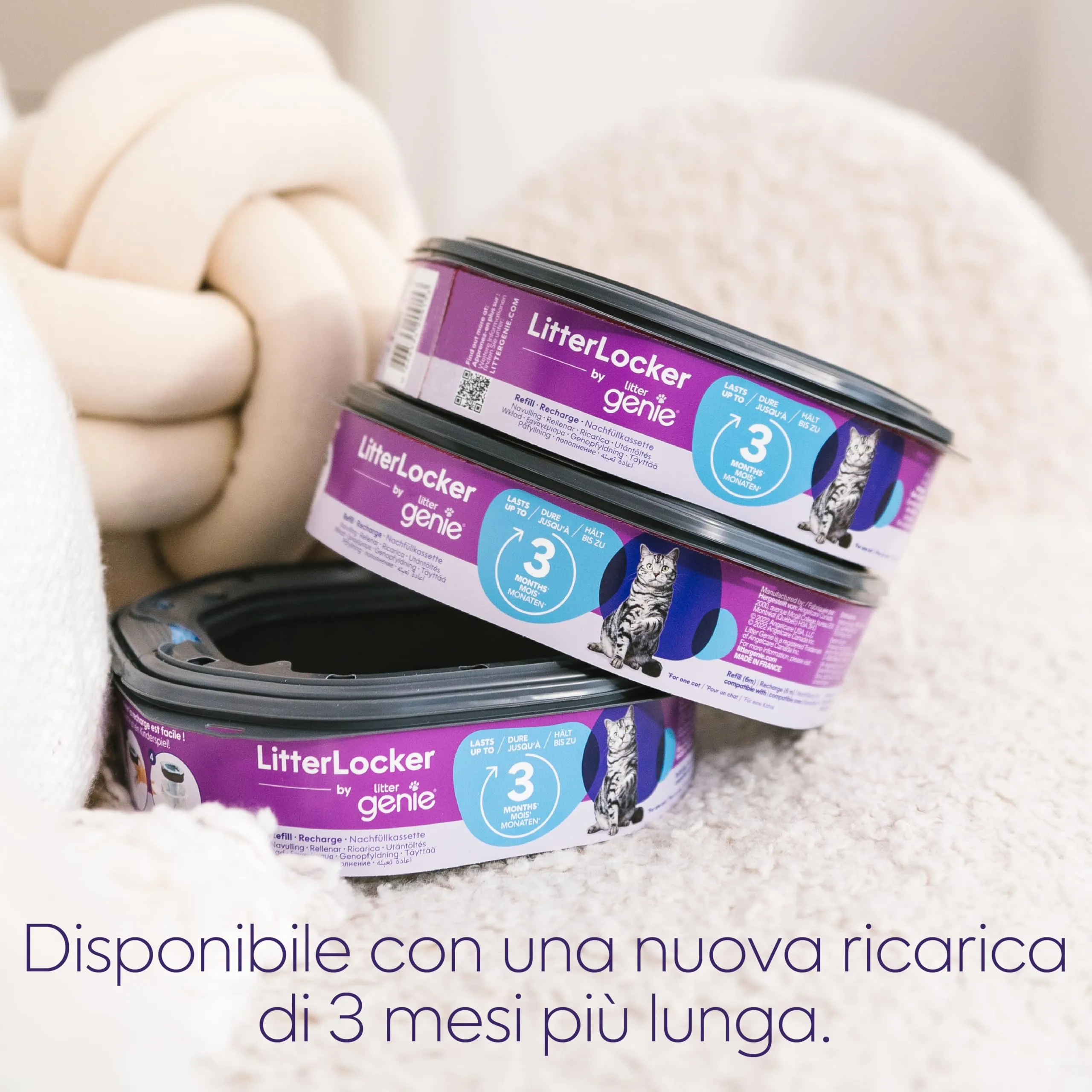 Litter Genie LitterLocker Fashion - Contenitore con Ricarica 3 Mesi - immagine 4