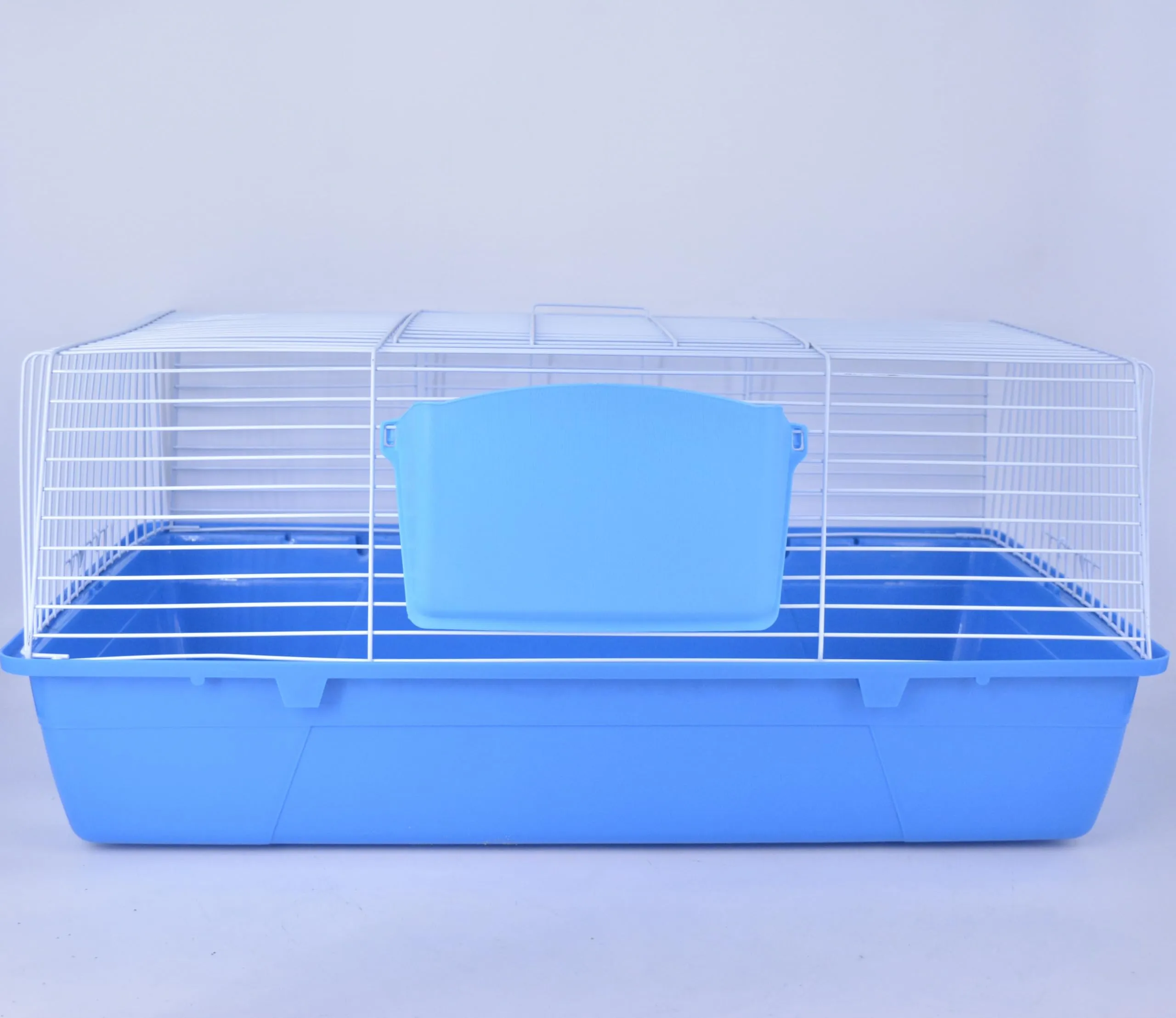 Pet's Solution - Gabbia per Coniglio Nano e Piccoli Roditori, con Portafieno e Doppia Apertura - Blu 84,5x48,5x37h cm - immagine 1