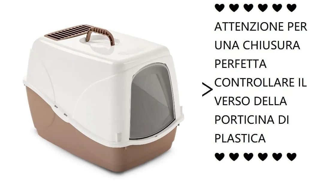 LETTIERA GATTO CHIUSA 54x38.5x38cm colore casuale【Con tappetino Lettiera colore casuale】 - immagine 4