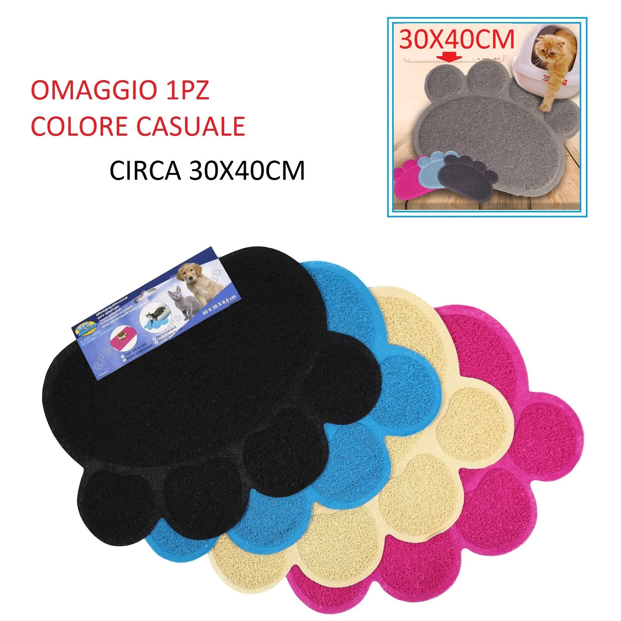LETTIERA GATTO CHIUSA 54x38.5x38cm colore casuale【Con tappetino Lettiera colore casuale】 - immagine 6