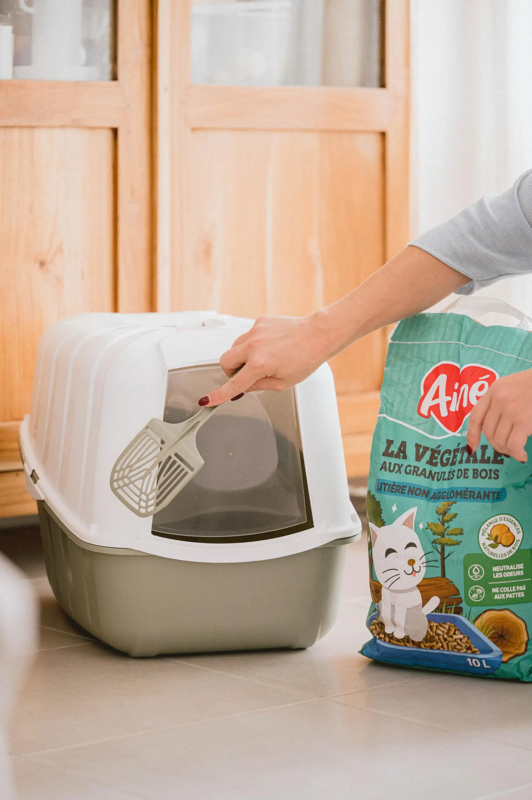 Aimé - Lettiera per gatti, 10 l, molto assorbente - immagine 9
