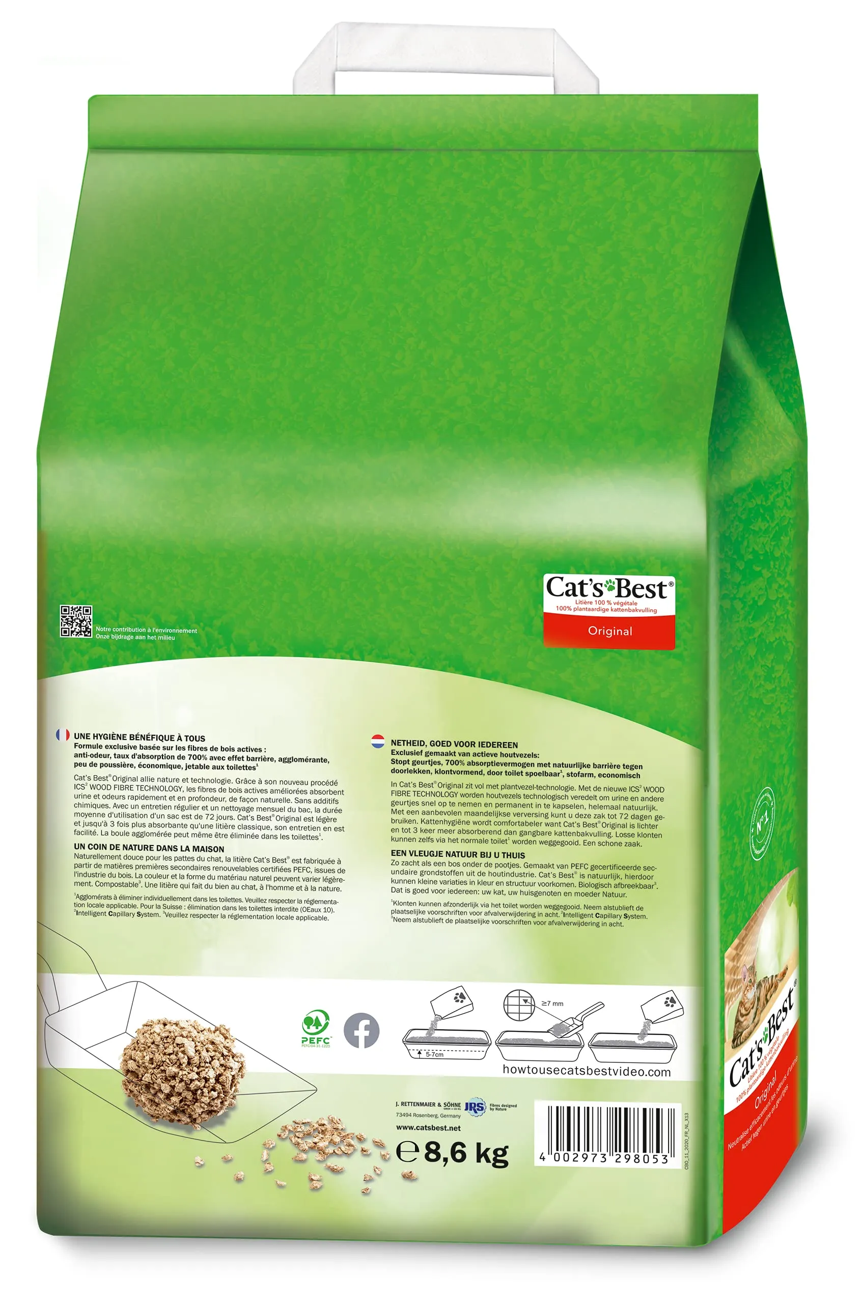 Cat's Best Originale 8,6 kg/20 l - immagine 2