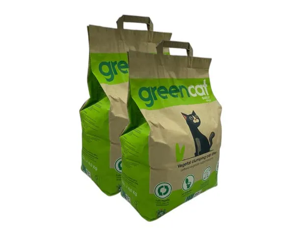 Greencat lettiera per gatti a base d'orzo (2 x 20 litri) tot. 16 kg - immagine 2