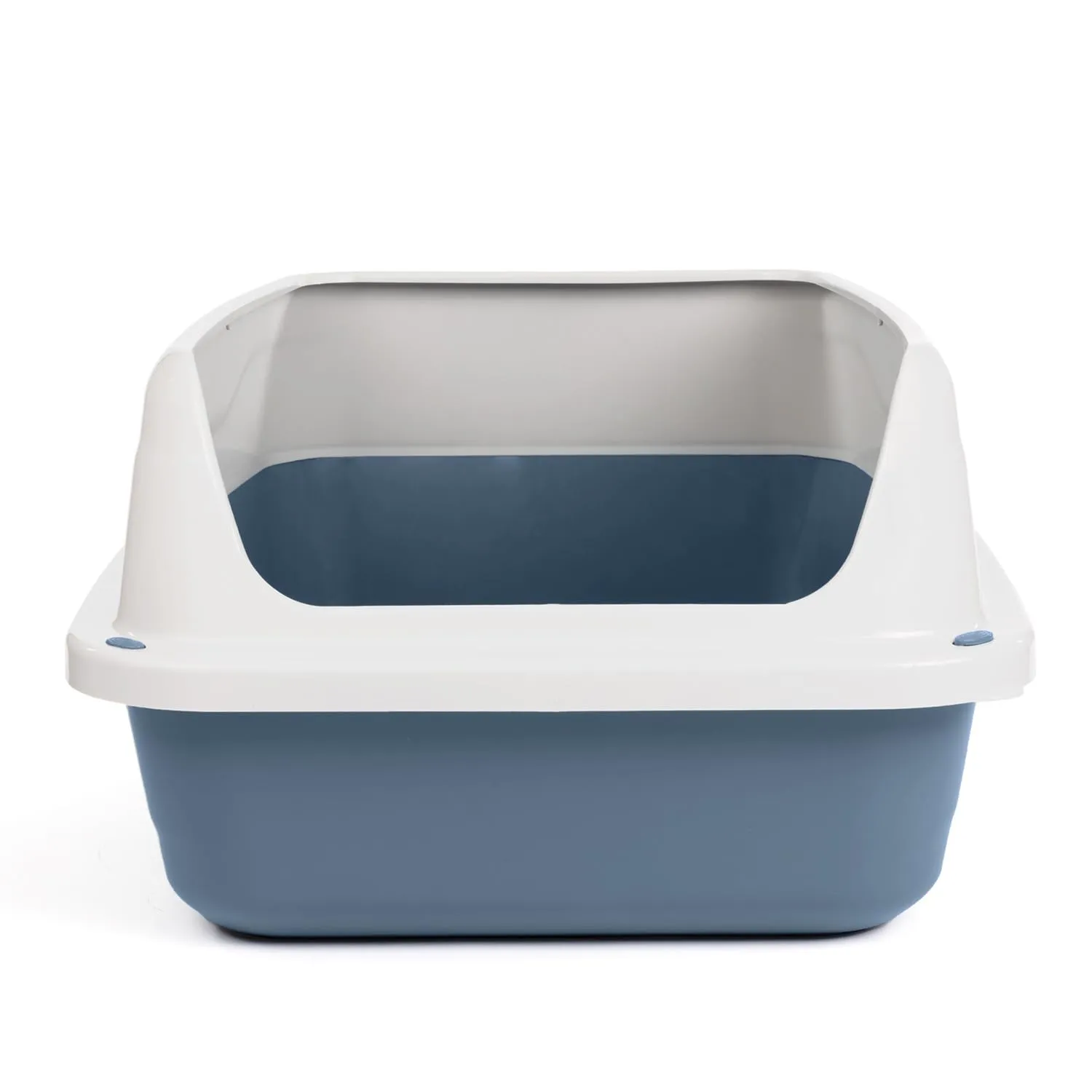 Patam lettiera aperta per gatti con bordi alti e paletta omaggio, 56 cm x 40 cm x 24 cm Made in Italy – Milù Maxi Blu - immagine 3