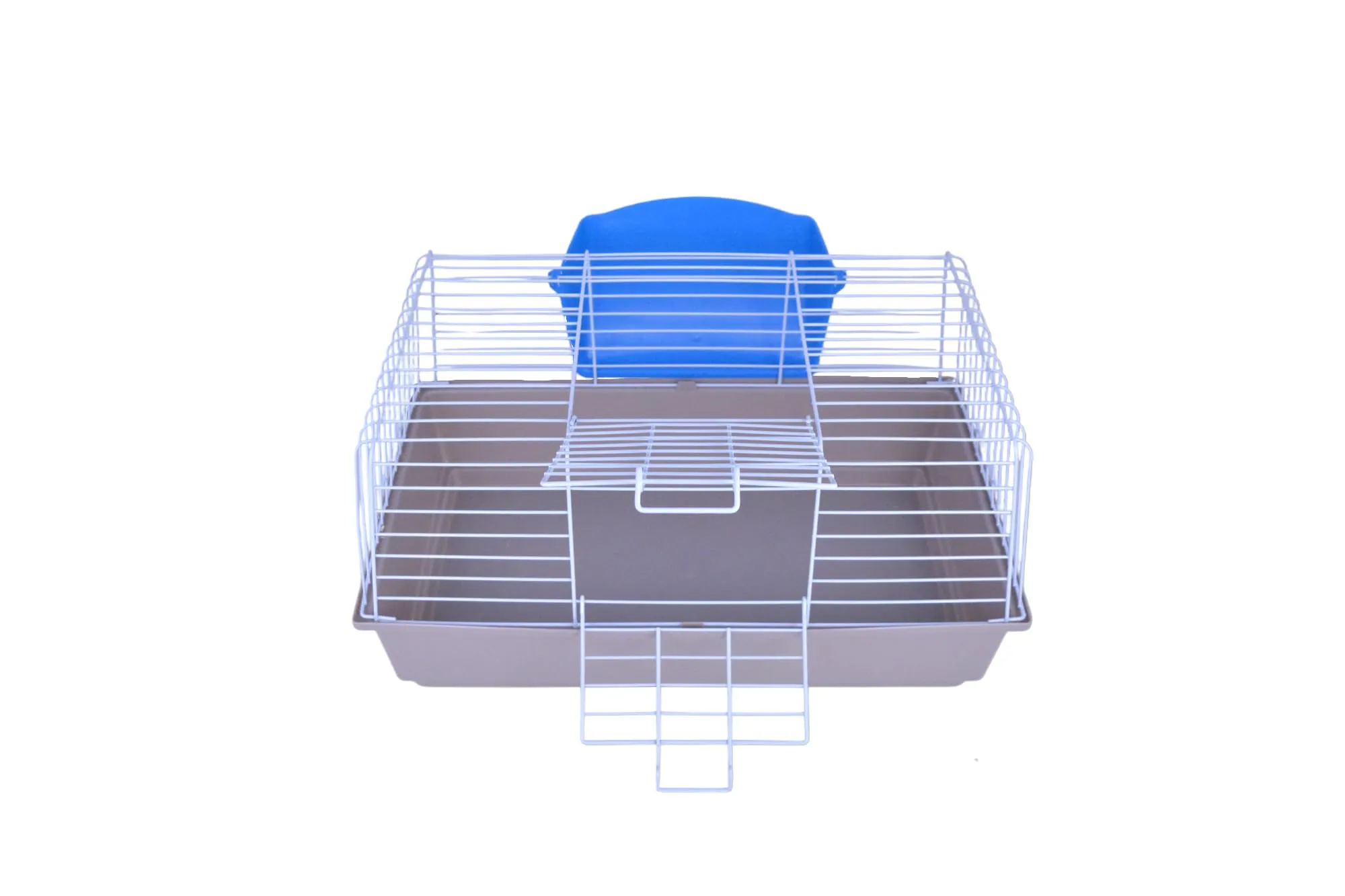 Pet's Solution - Gabbia per Coniglio Nano, Porcellini d'India e Cavie con Portafieno e Doppia Apertura - Tortora - immagine 2
