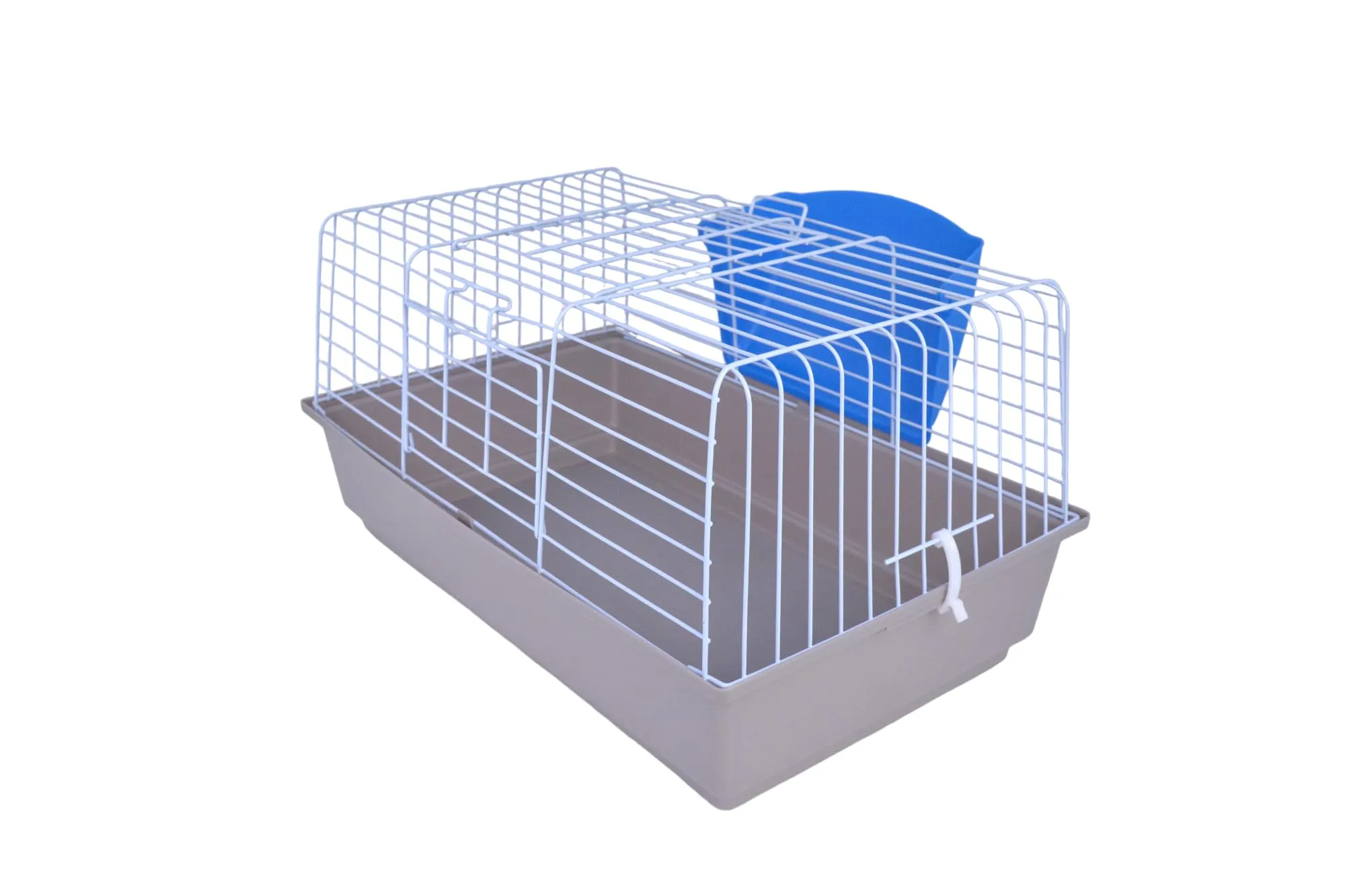 Pet's Solution - Gabbia per Coniglio Nano, Porcellini d'India e Cavie con Portafieno e Doppia Apertura - Tortora - immagine 3