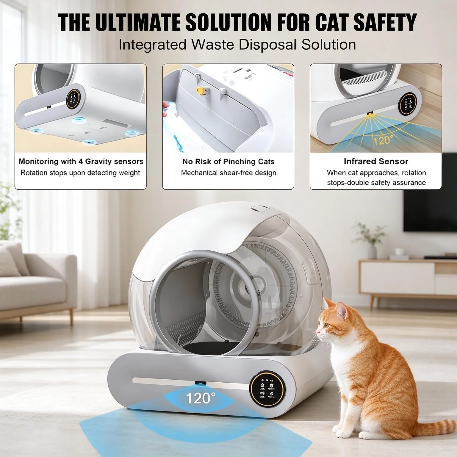 Lettiera Gatto Autopulente, Lettiera Autopulente per Gatti, Diversi Gatti - immagine 3