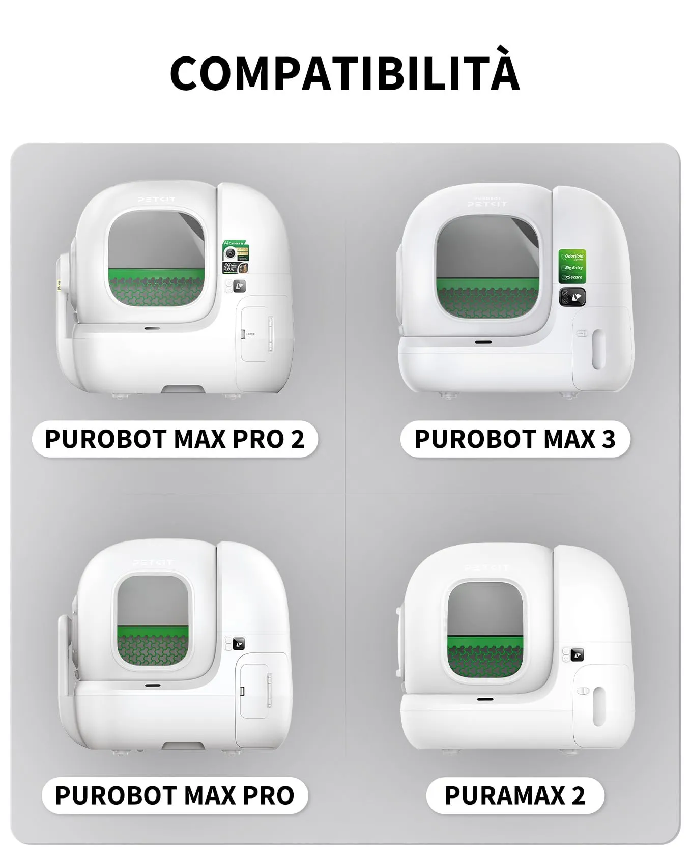 PETKIT Imbottitura Interna Della Lettiera Autopulente per Pura Max 2 e PUROBOT MAX PRO 2, Impermeabile, A Prova di Perdite, Antigraffio, Alta Elasticità - immagine 2