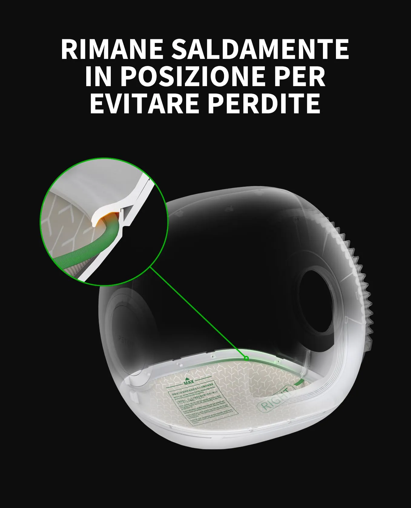 PETKIT Imbottitura Interna Della Lettiera Autopulente per Pura Max 2 e PUROBOT MAX PRO 2, Impermeabile, A Prova di Perdite, Antigraffio, Alta Elasticità - immagine 5