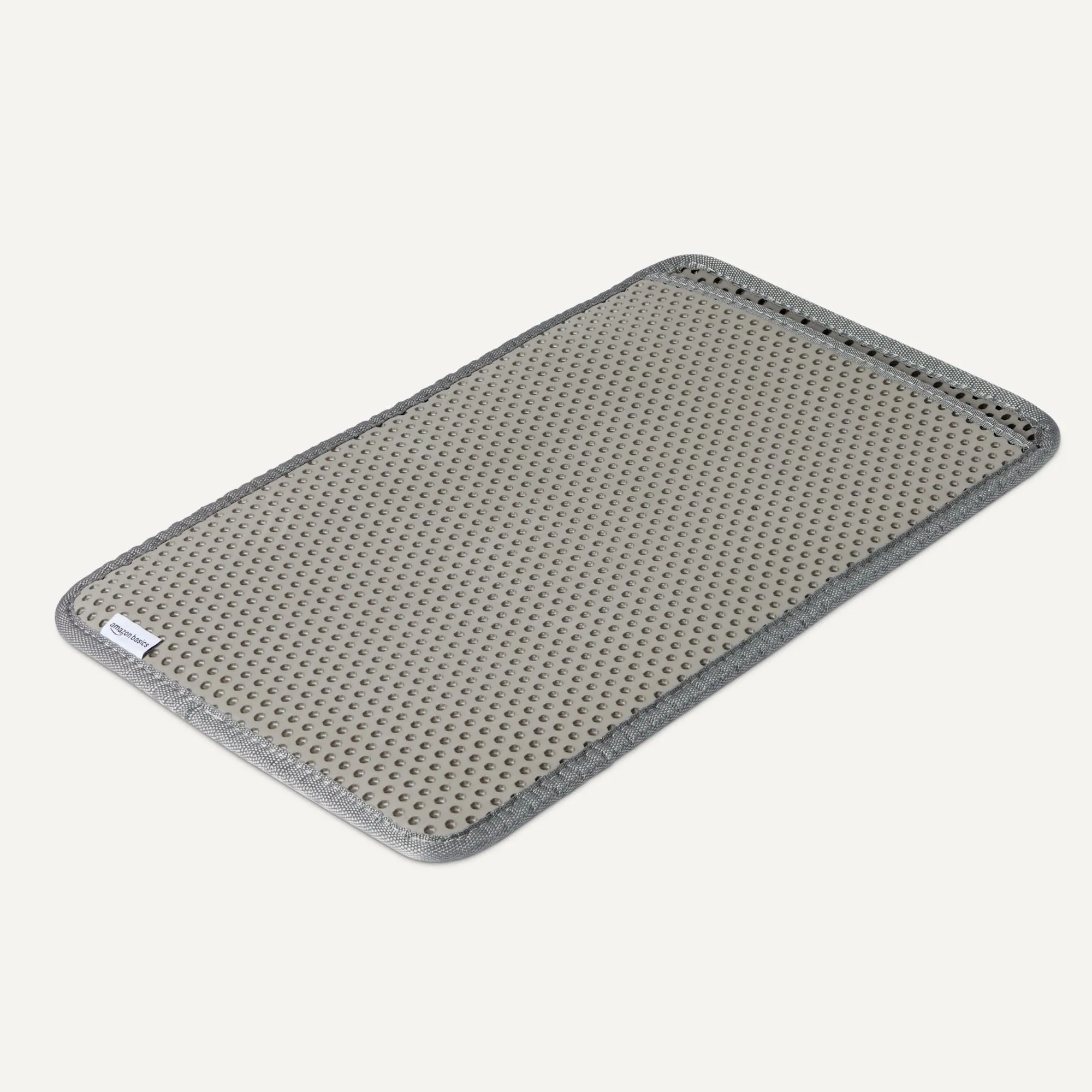 Amazon Basics, Tappetino per lettiera per Gatti a Doppio Strato, Grigio, 61cm x 38cm - immagine 4