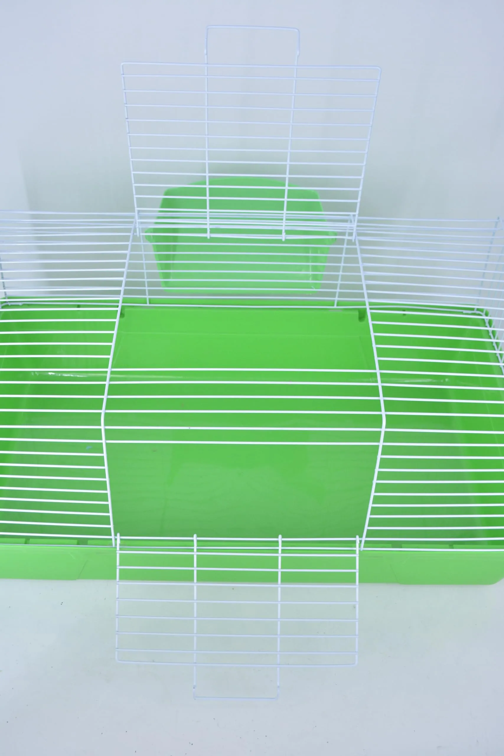 Pet's Solution - Gabbia per Coniglio Nano e Piccoli Roditori, con Portafieno e Doppia Apertura - Verde 84,5x48,5x37h cm - immagine 5
