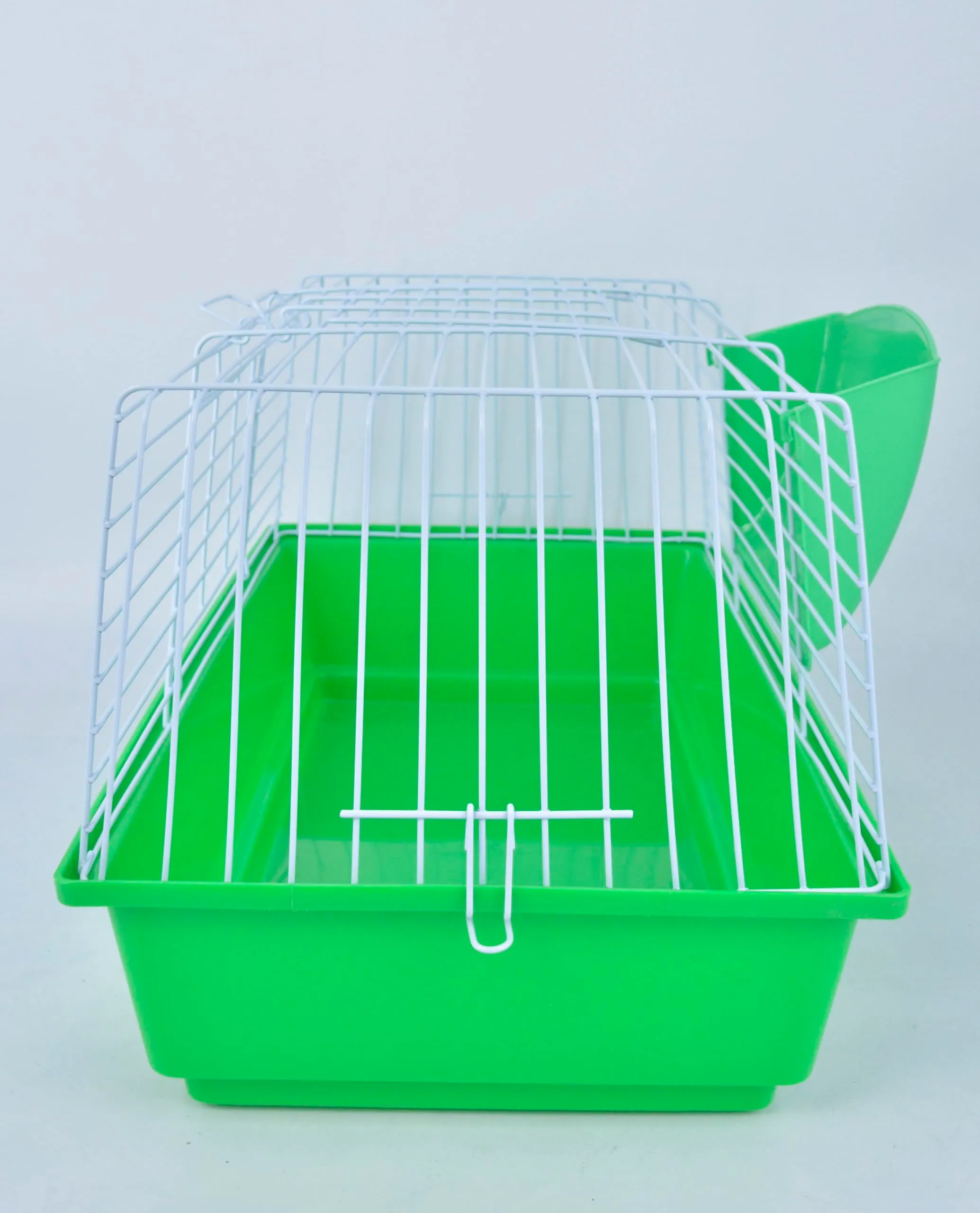 Pet's Solution - Gabbia per Coniglio Nano e Piccoli Roditori, con Portafieno e Doppia Apertura - Verde 64x36x35,5h cm - immagine 3