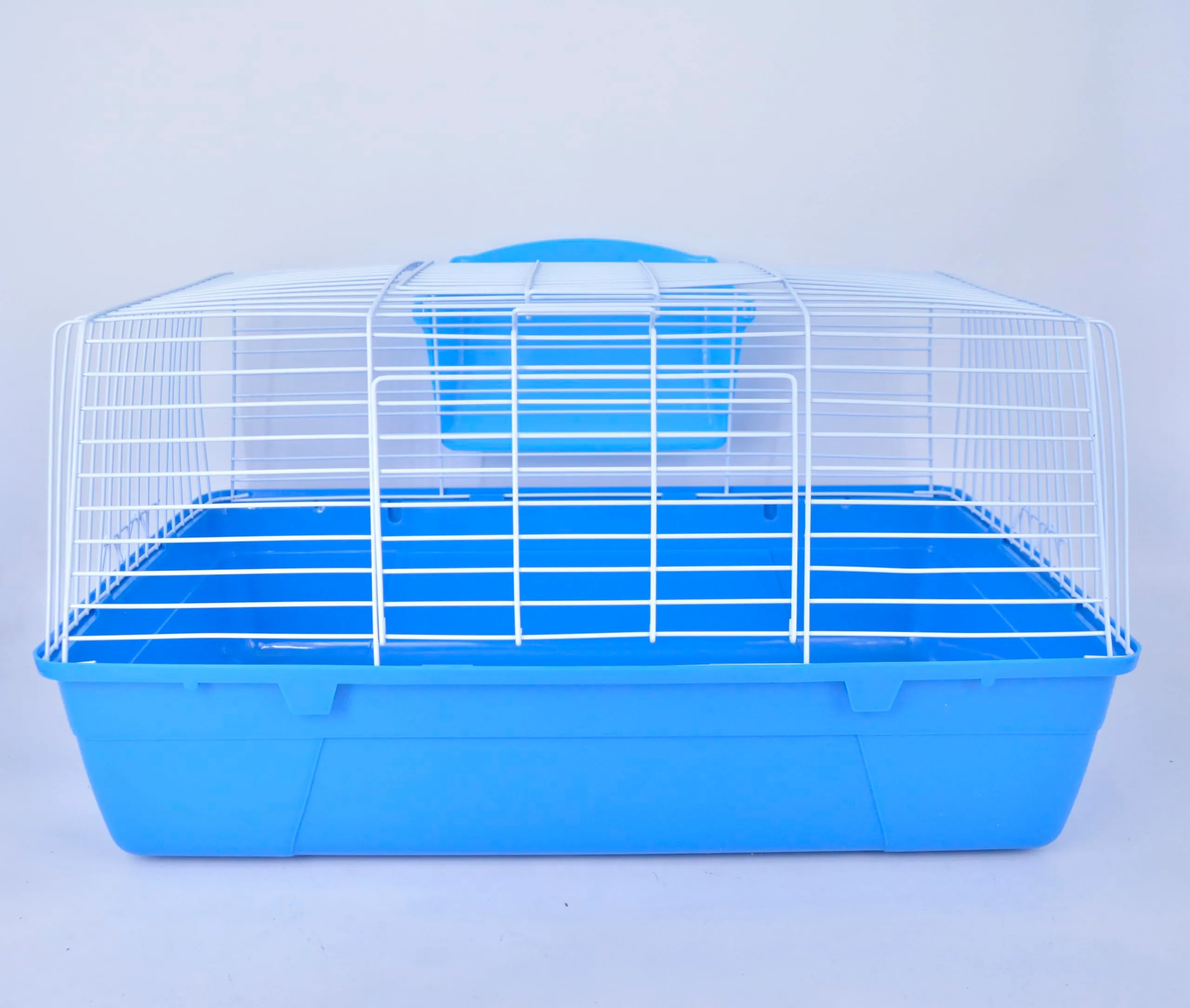 Pet's Solution - Gabbia per Coniglio Nano e Piccoli Roditori, con Portafieno e Doppia Apertura - Blu 71x44x36,5h cm - immagine 1