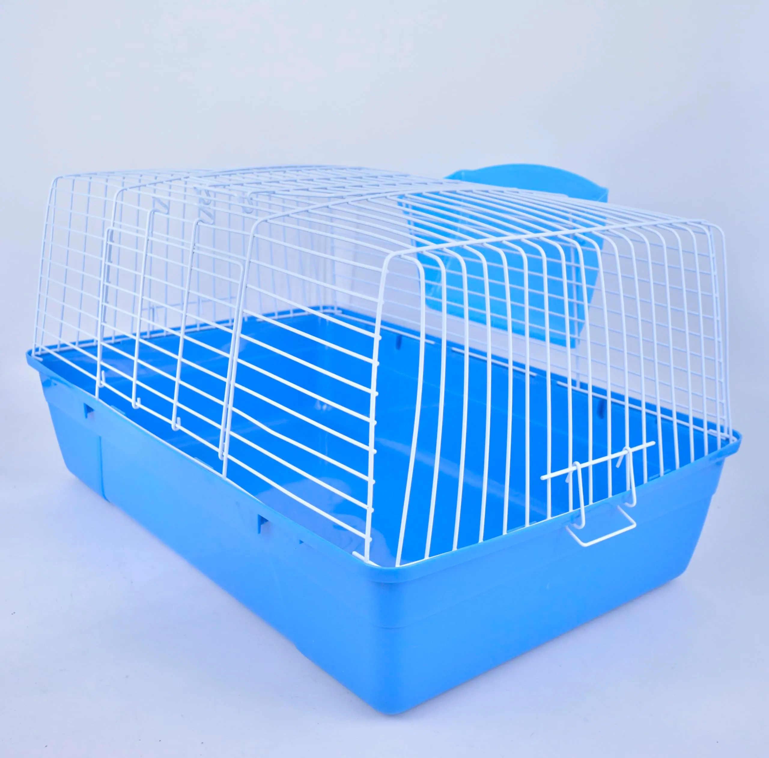 Pet's Solution - Gabbia per Coniglio Nano e Piccoli Roditori, con Portafieno e Doppia Apertura - Blu 71x44x36,5h cm - immagine 2