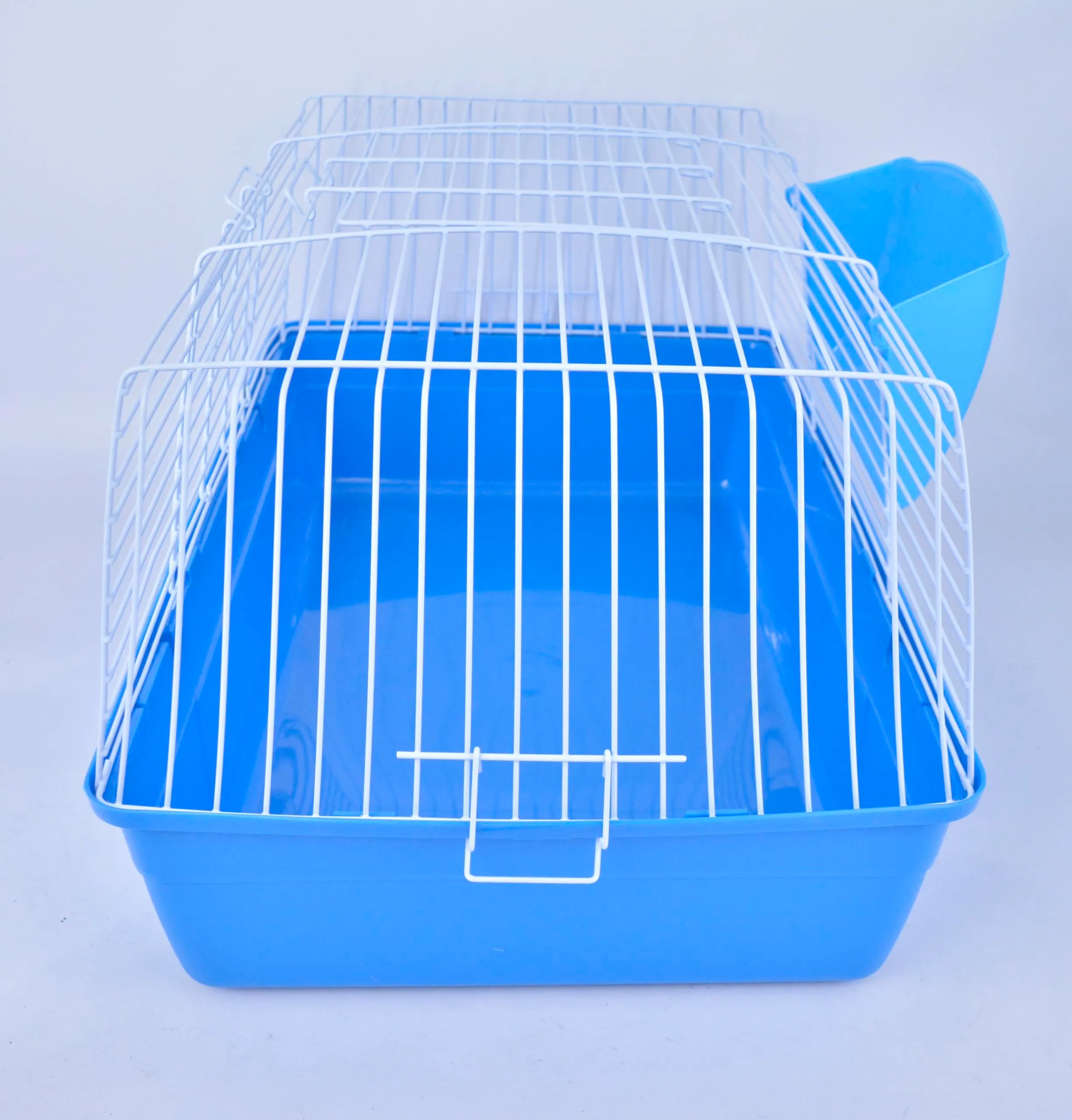 Pet's Solution - Gabbia per Coniglio Nano e Piccoli Roditori, con Portafieno e Doppia Apertura - Blu 71x44x36,5h cm - immagine 3