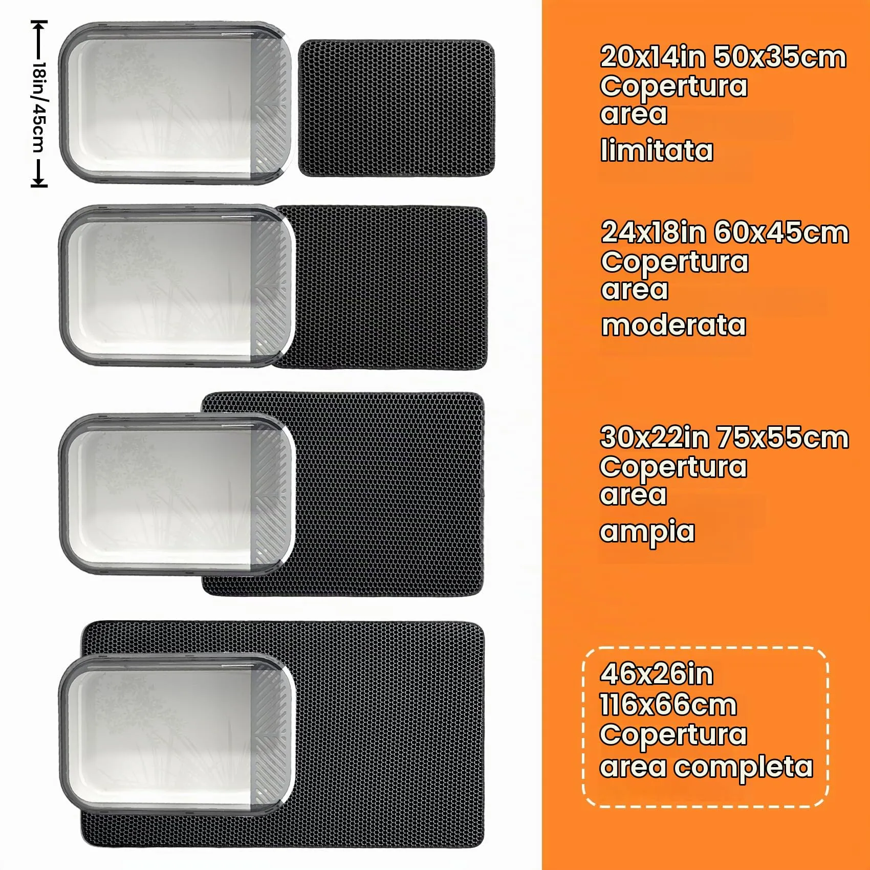 Petinstinct Tappetino Jumbo per Lettiera Gatto, Design Nido d'Ape 2 Strati - immagine 9