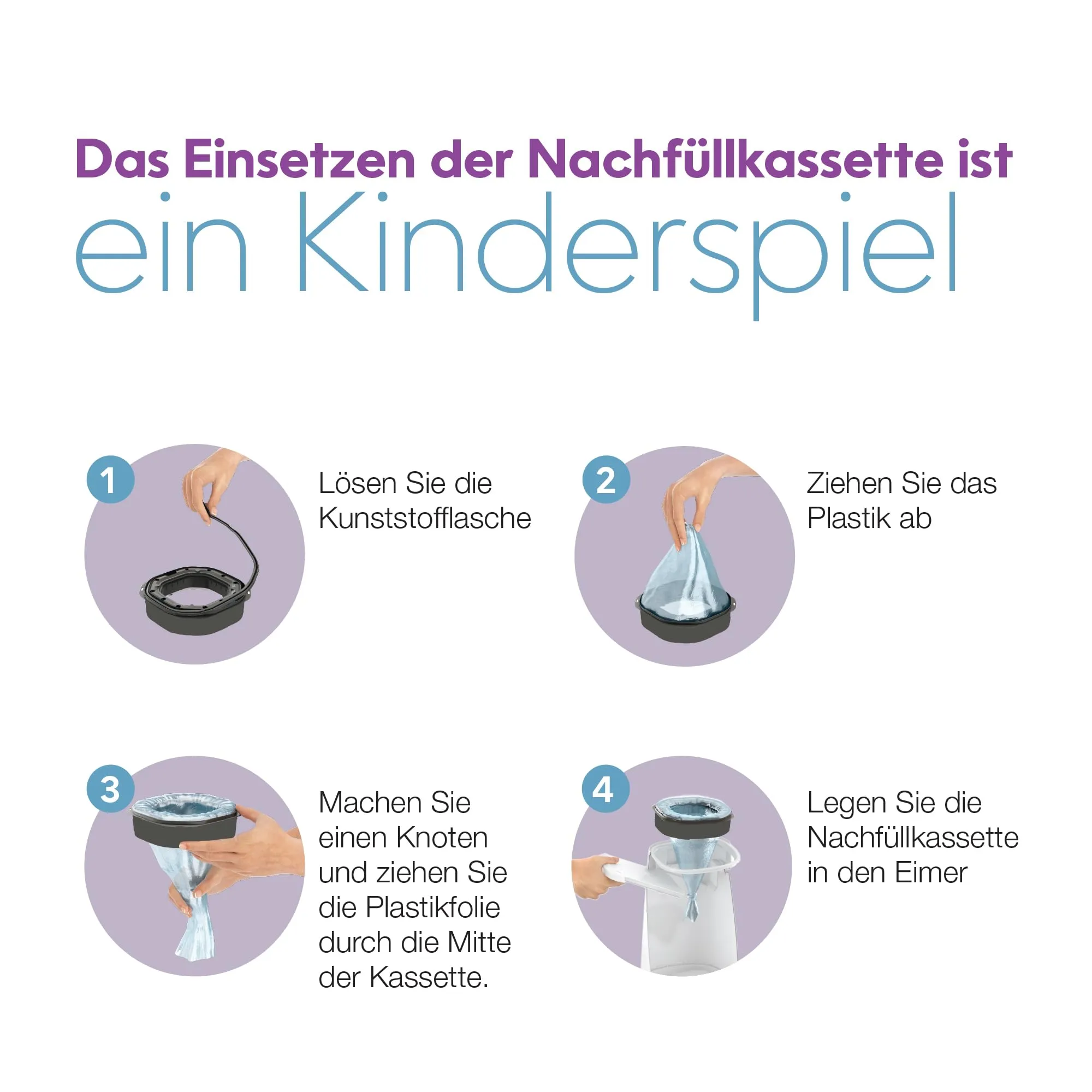 Litter Genie LitterLocker, confezione da 6 ricariche, pellicola speciale originale con barriera antiodore garantisce 100% protezione dagli odori, cassetta da 2 mesi - immagine 4