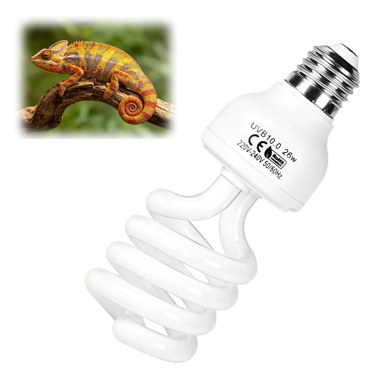 LALAGO 26W UVB 10,0 Lampada UVB per Terrario, Lampadina UVA/UVB per Rettili - immagine 1