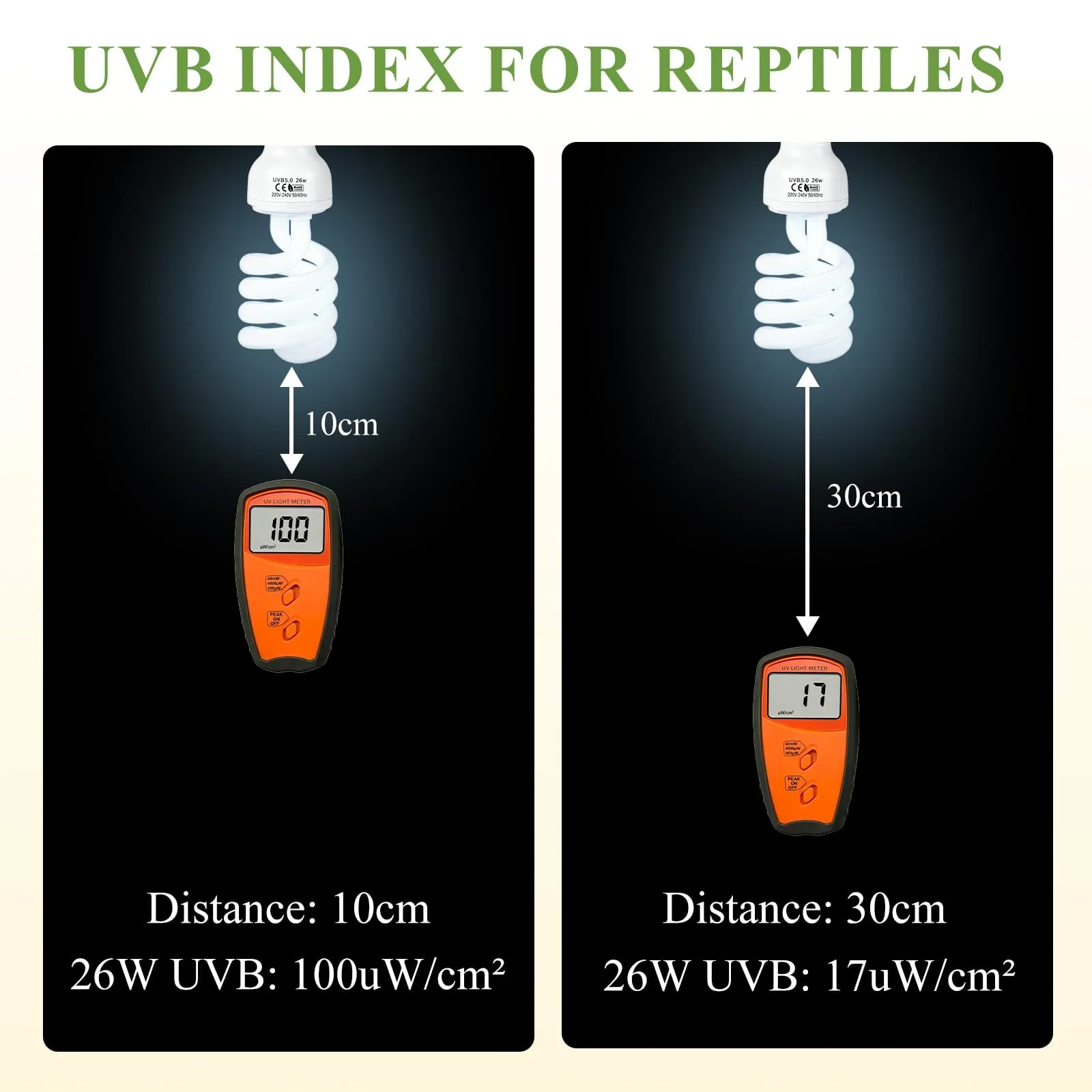 LALAGO 26W UVB 5,0 Lampadina per Rettili, E27 Lampade UVA/UVB per Terrari - immagine 5