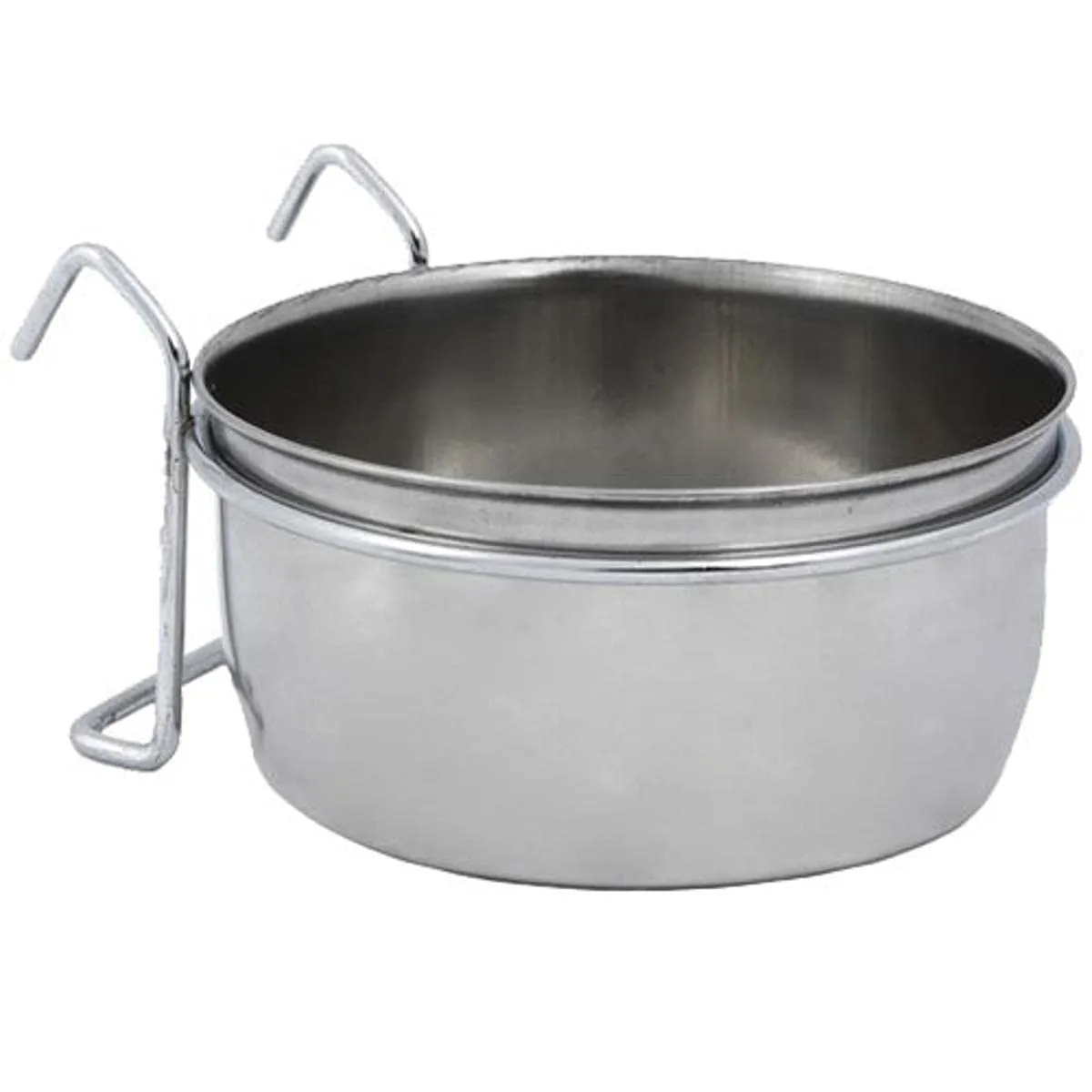 Nobby Ciotola per Uccelli in Acciaio Inox, da Appendere, 8,0 cm, 0,15 l. - immagine 1