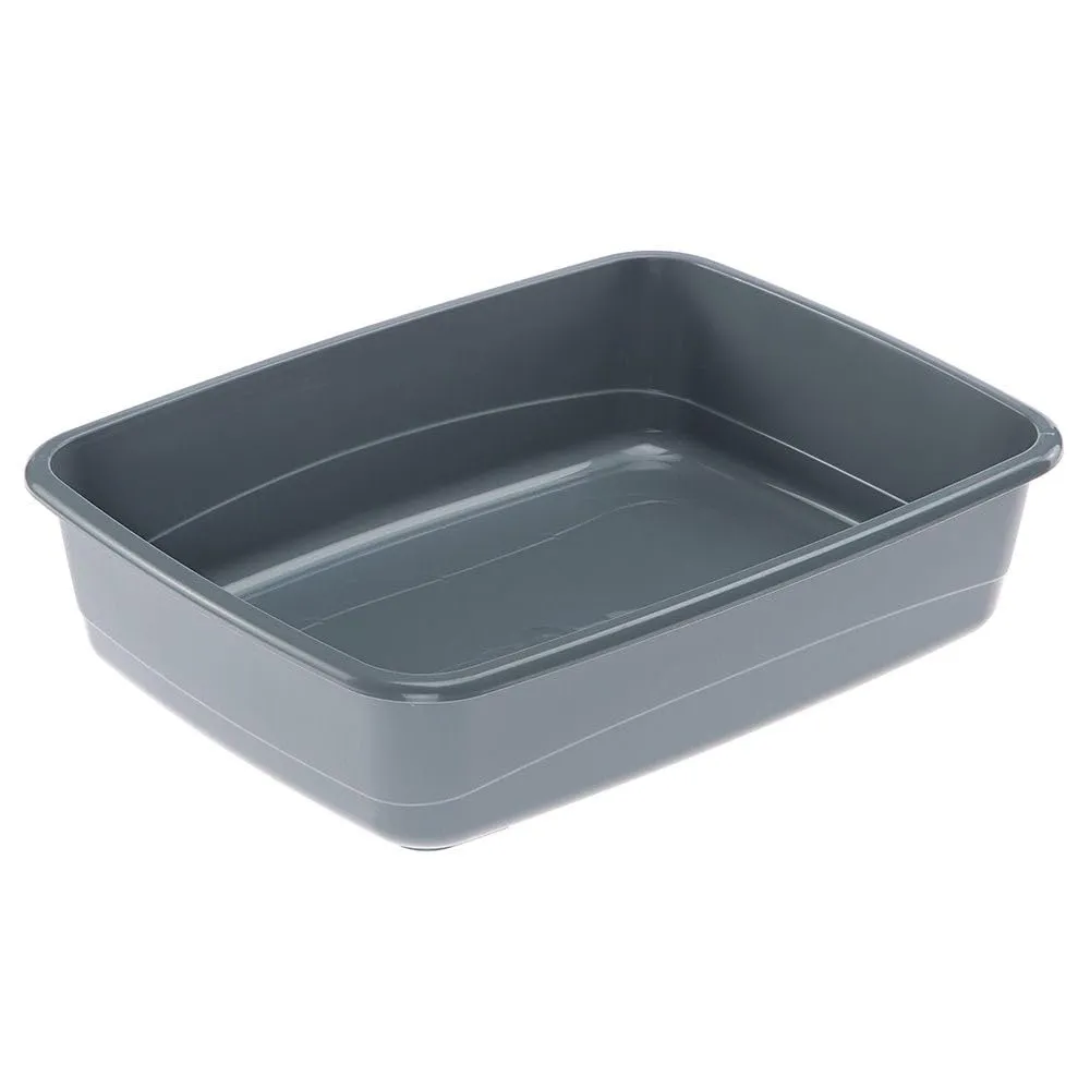 Ferplast Lettiera Gatto, Toilette per Gatti Grandi, in Plastica con Bordi Alti, Facile e Veloce da Pulire L 46,5 x W 35,5 x H 11,5 cm, Vari Colori - immagine 1