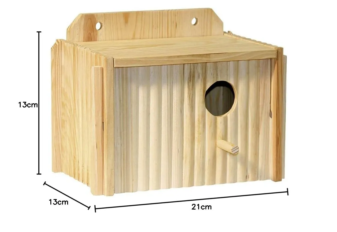 Kerbl Nesting Box per Parrocchetti, 21 x 13 x 13 cm - immagine 2