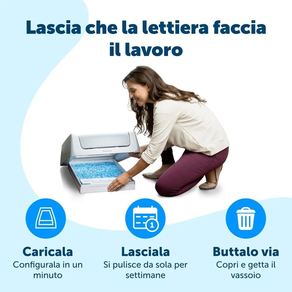 PetSafe ScoopFree Vassoio Cristalli Blu, Confezione da 1 - immagine 3