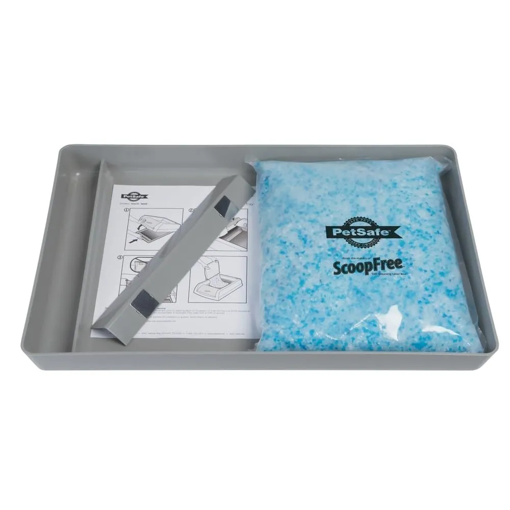 PetSafe - Vassoio Riutilizzabile per Lettiera ScoopFree con Lettiera Cristalli - Controllo degli Odori, Facile da Pulire, Design Durevole - immagine 1