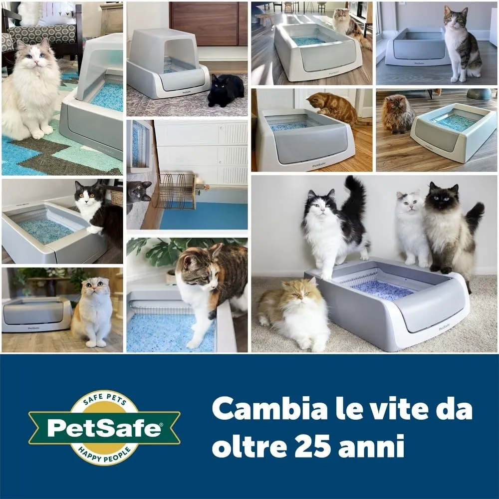 PetSafe - Vassoio Riutilizzabile per Lettiera ScoopFree con Lettiera Cristalli - Controllo degli Odori, Facile da Pulire, Design Durevole - immagine 6