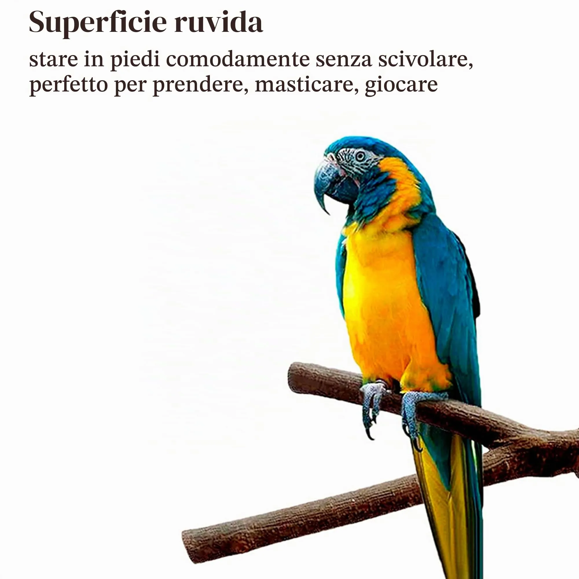4 Pz Posatoi per Uccelli, Posatoi in Legno, Ramo D'uva Naturale Giocattolo per Pappagalli per Uccelli, Trespolo Posatoio Supporti per Uccelli in Legno Naturale per Piccolo Medi Pappagalli - immagine 5