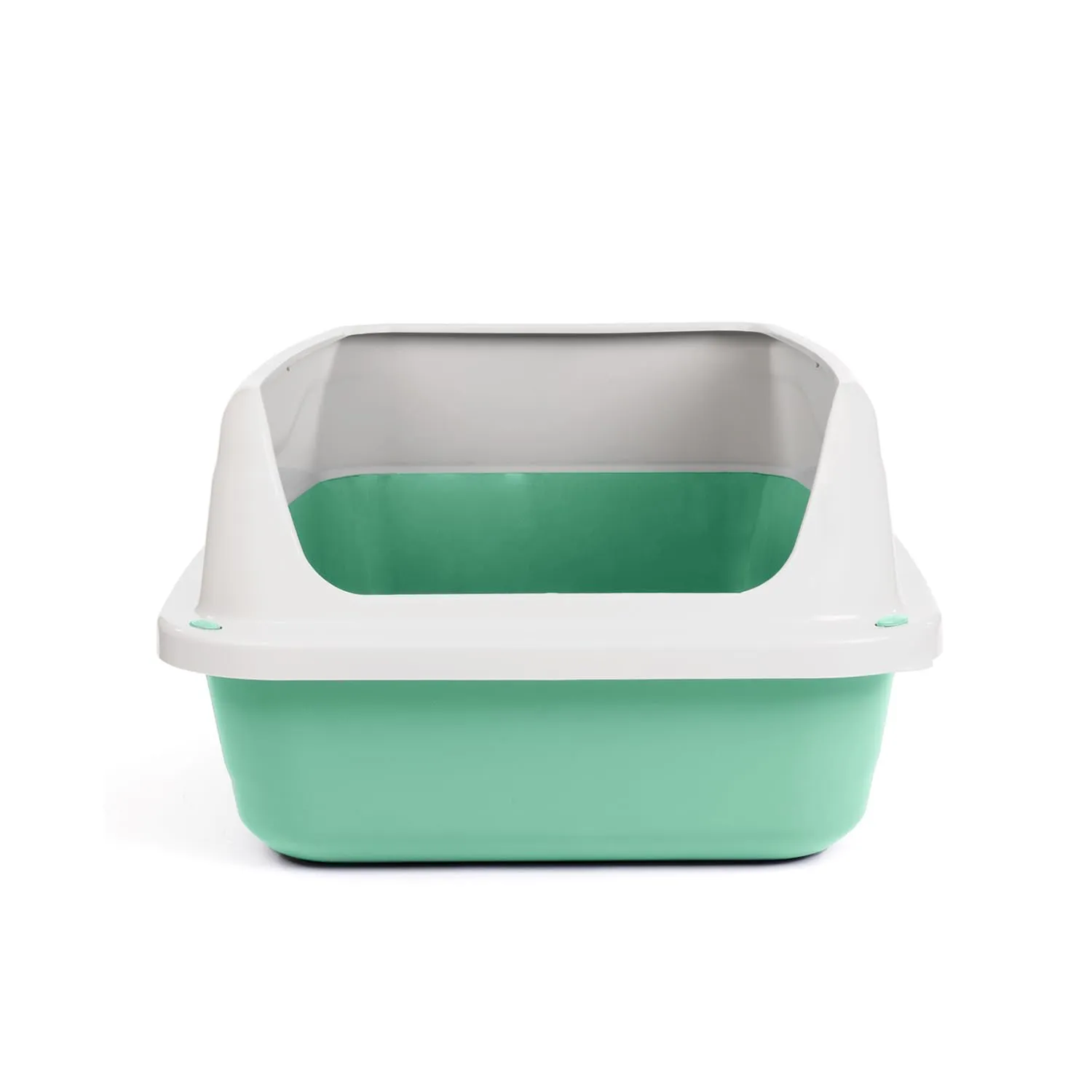 Patam lettiera aperta per gatti con bordi alti e paletta omaggio, 44.5 cm x 34 cm x 18.5 cm Made in Italy – Milù Mini Verde - immagine 3