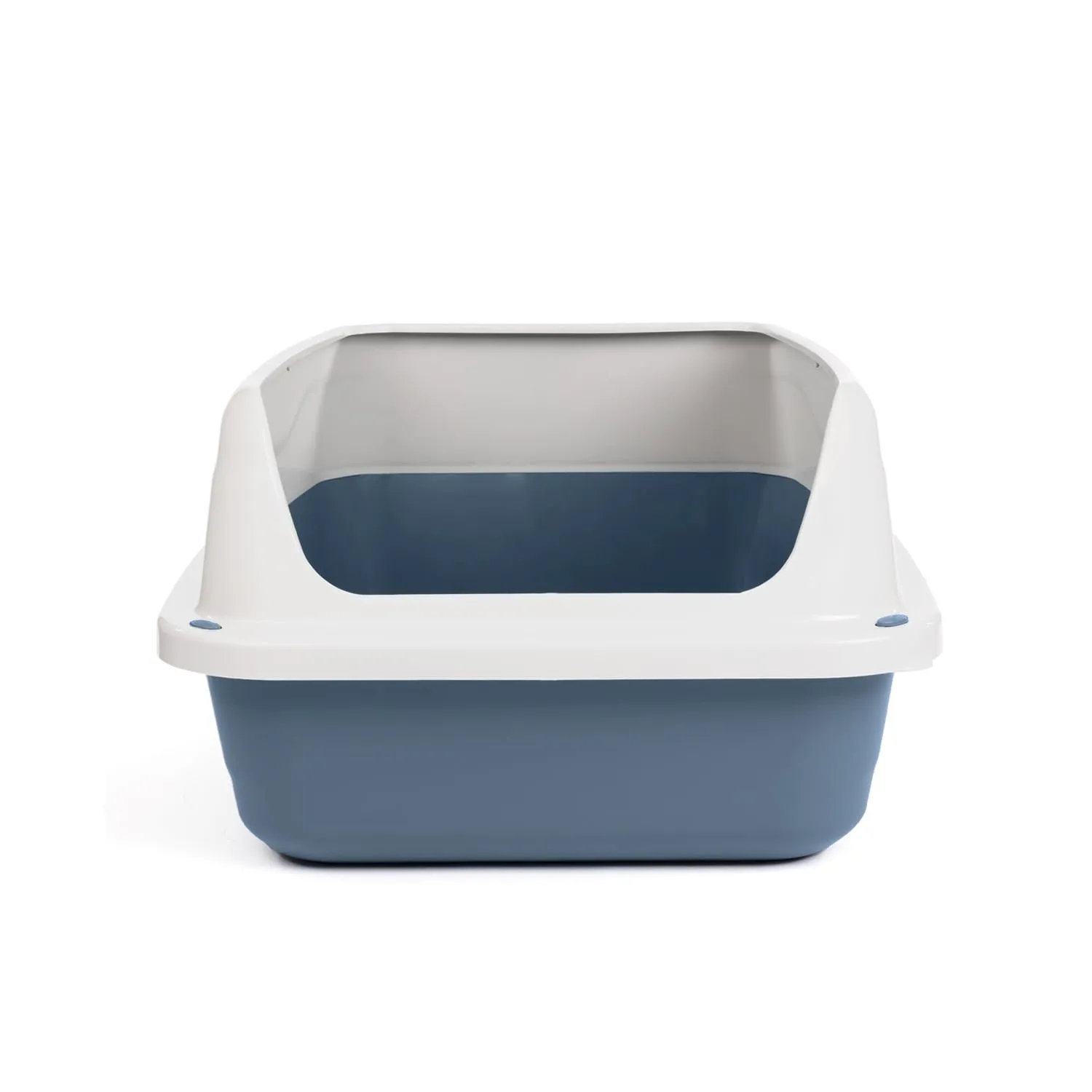 Patam lettiera aperta per gatti con bordi alti e paletta omaggio, 44.5 cm x 34 cm x 18.5 cm Made in Italy – Milù Mini Blu - immagine 3