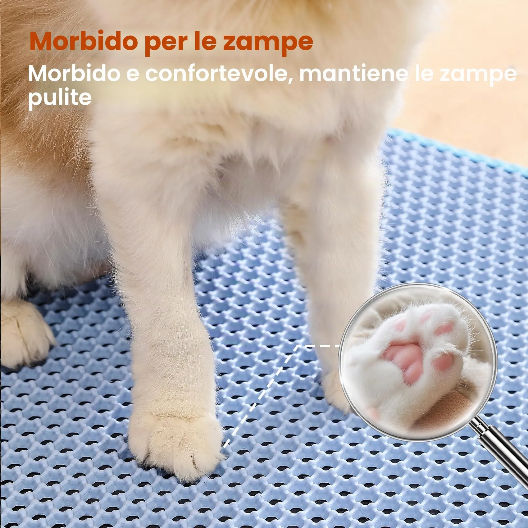 Petinstinct Tappetino per Lettiera Gatto, Design Nido d'Ape 2 Strati - immagine 7