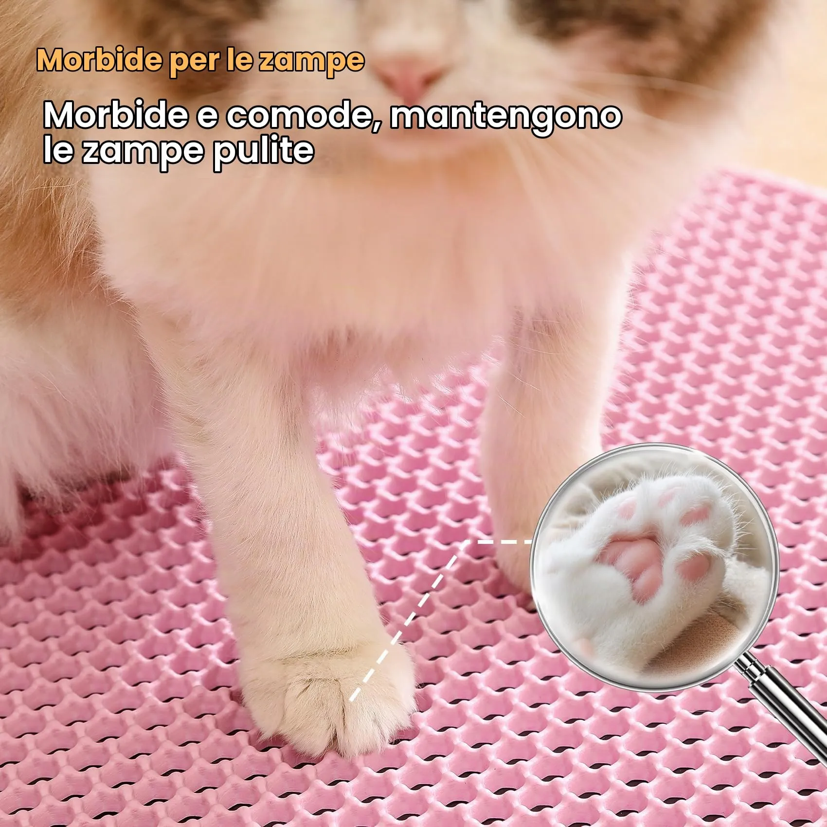 Petinstinct Tappetino per Lettiera Gatto, Design Nido d'Ape 2 Strati - immagine 7