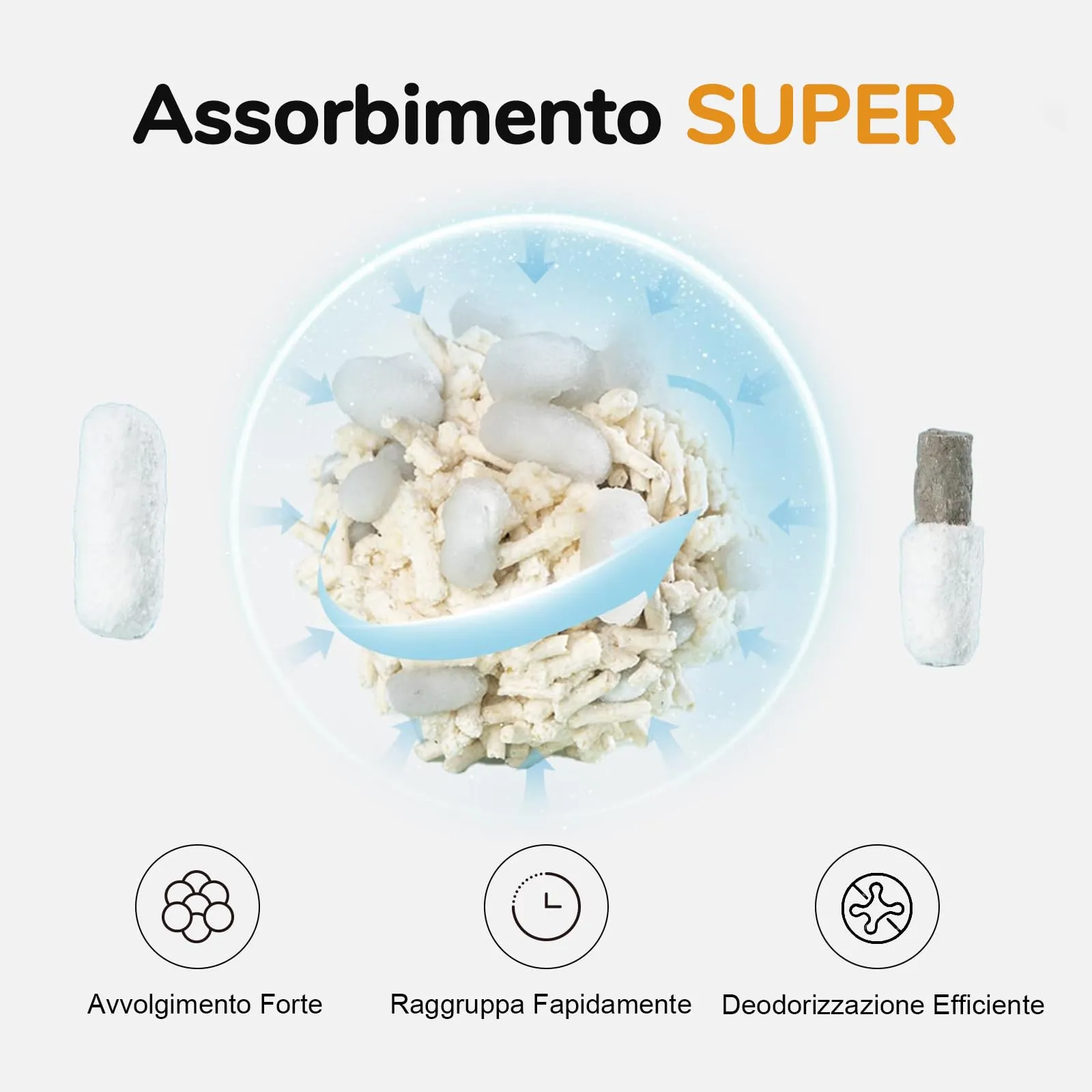 FUKUMARU Lettiera Gatto Tofu, 12L (2 x 6L) Lettiera Biodegradabile, Super Assorbimento (Risparmio 10%+) Agglomerante Rapido, Senza Polvere, Durata Prolungata, Controllo Odori Intensivo - immagine 2