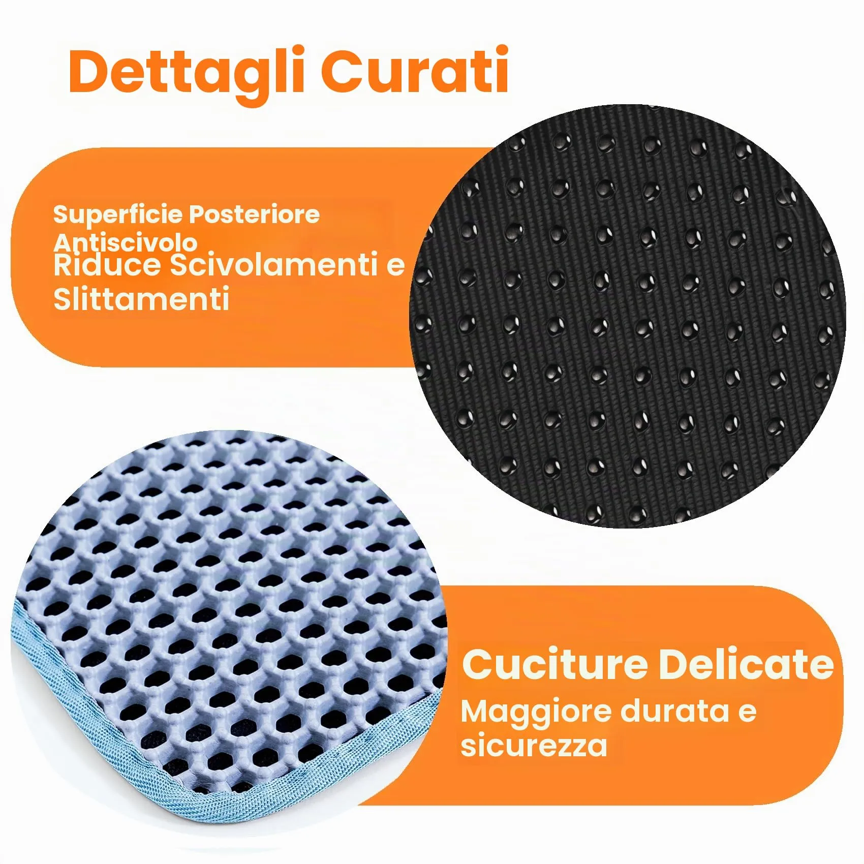 Petinstinct Tappetino Extra Grande per Lettiera Gatto, Design Nido d'Ape - immagine 8