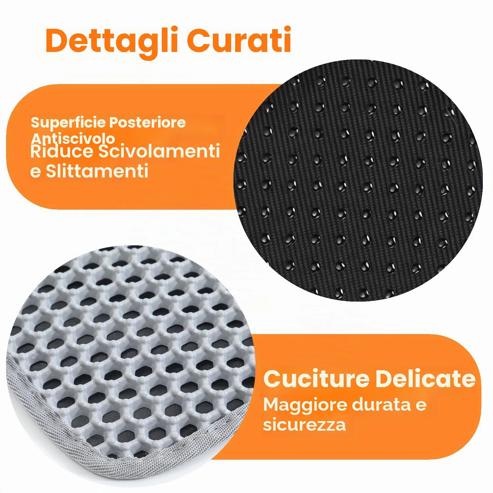 Petinstinct Tappetino Extra Grande per Lettiera Gatto, Design Nido d'Ape - immagine 8