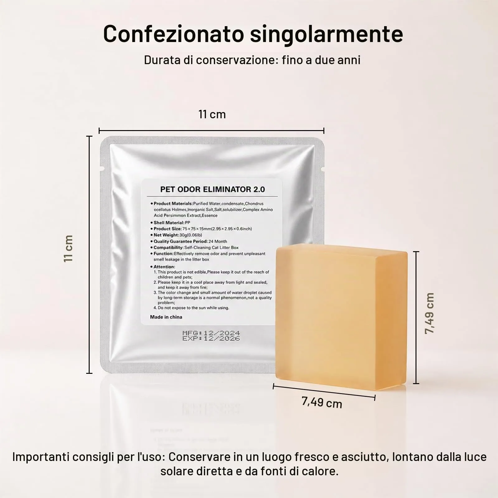 Deodorante N50 per Lettiera Autopulente Pura Max 2, Controllo Degli Odori Non Irritante, Alta Sicurezza, Profumo a Lunga Durata（6 pezzi） - immagine 6