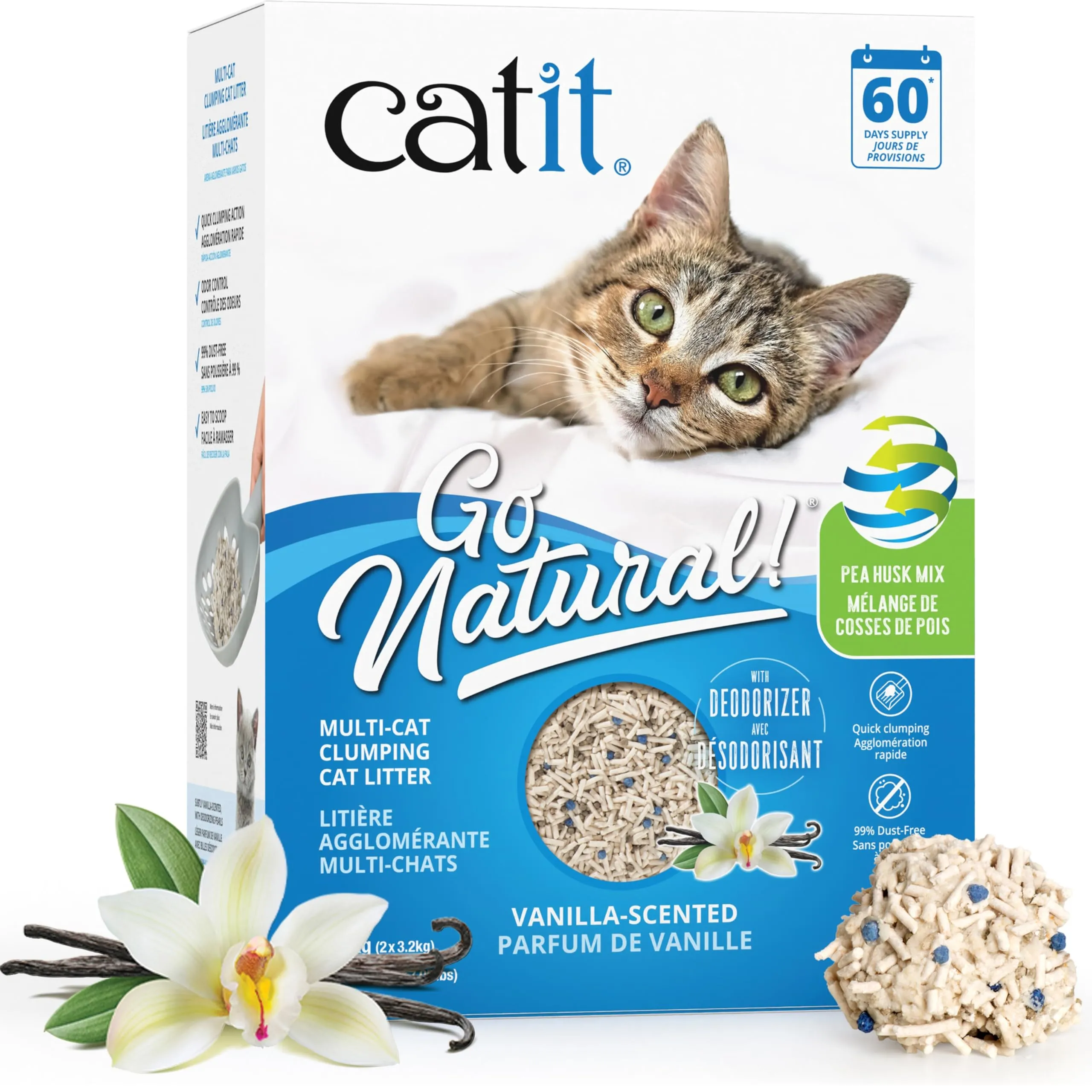 Sabbia agglomerante Mix per molti gatti Catit Go Natural - immagine 1
