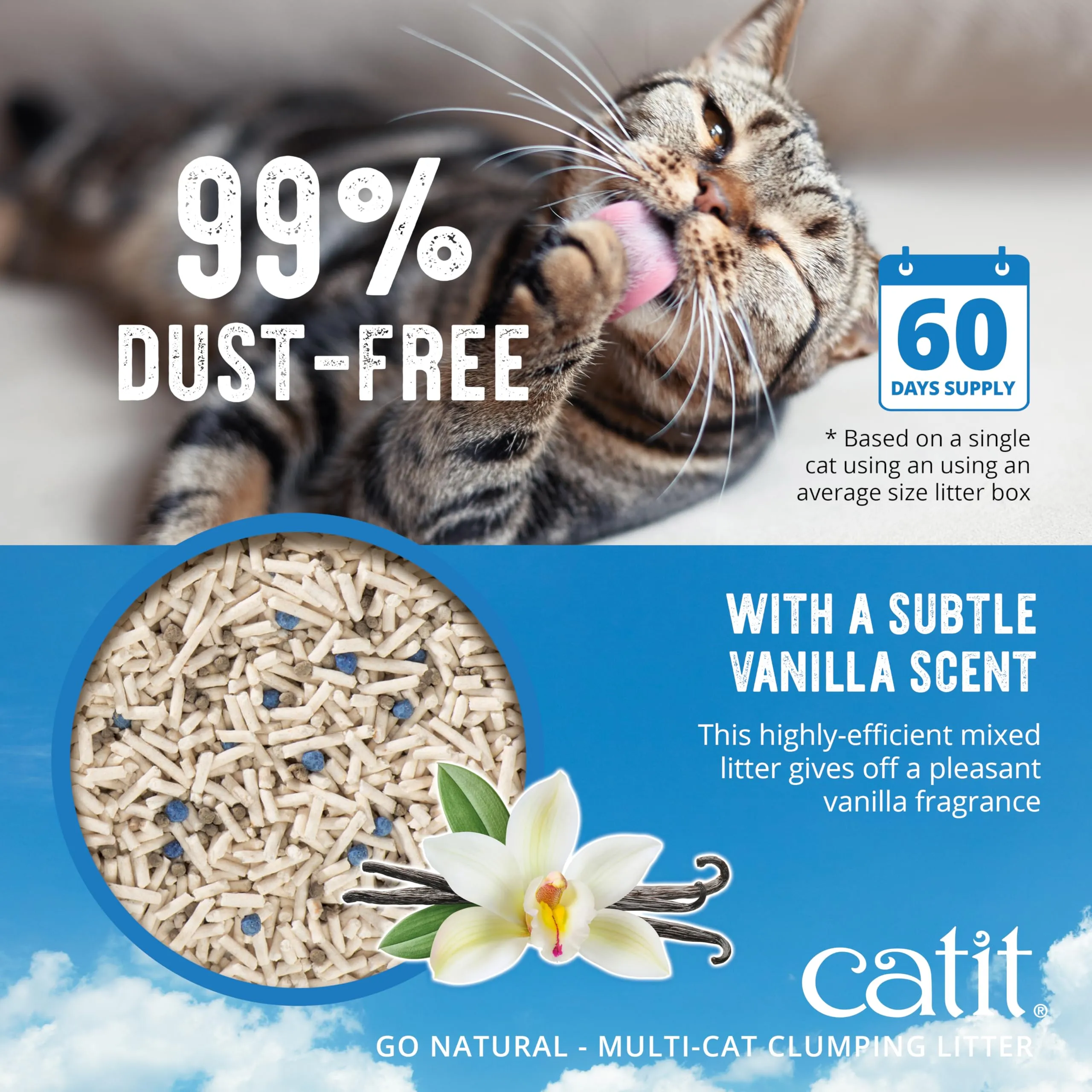 Sabbia agglomerante Mix per molti gatti Catit Go Natural - immagine 5