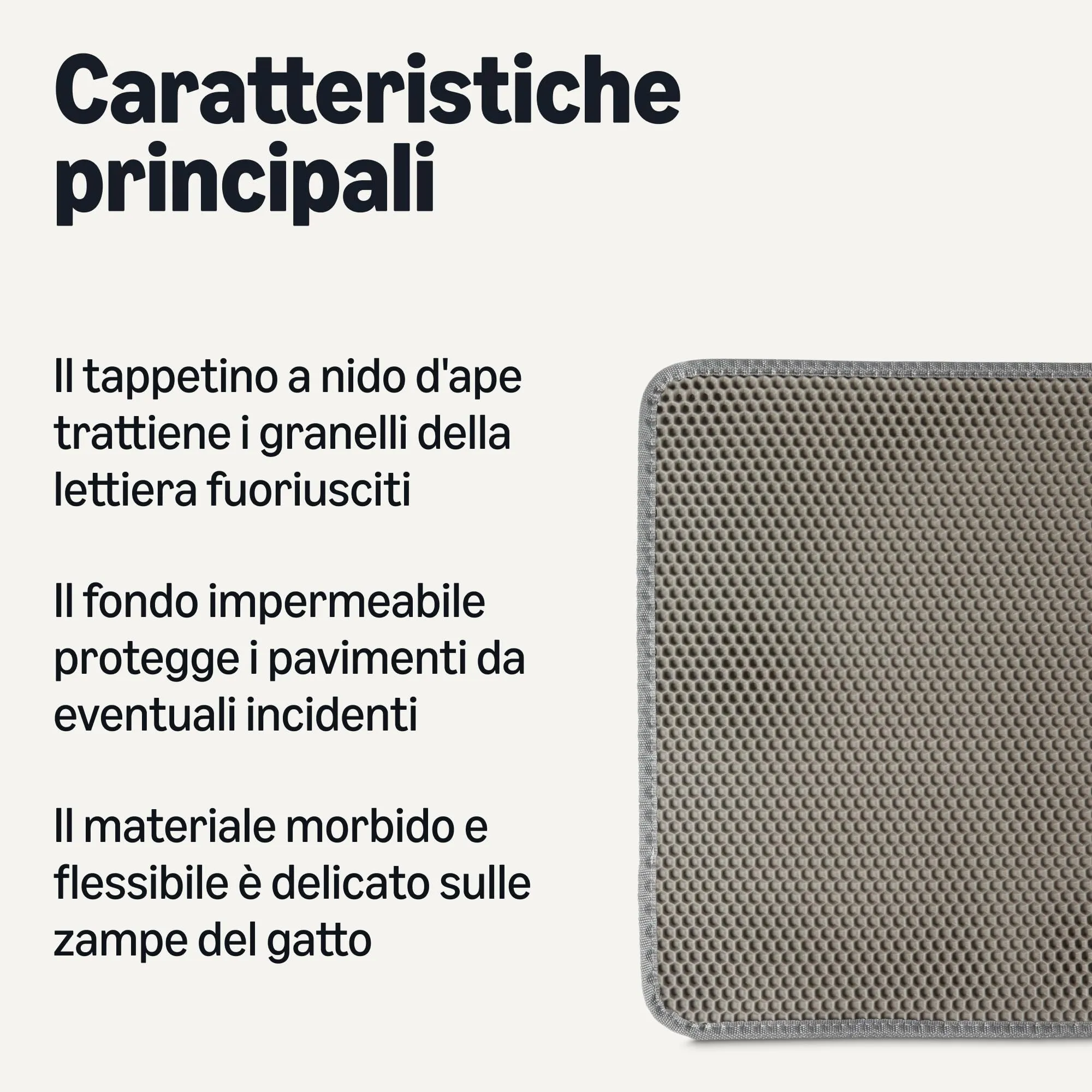 Amazon Basics, Tappetino per lettiera per Gatti a Doppio Strato, Grigio, 76cm x 61cm - immagine 2
