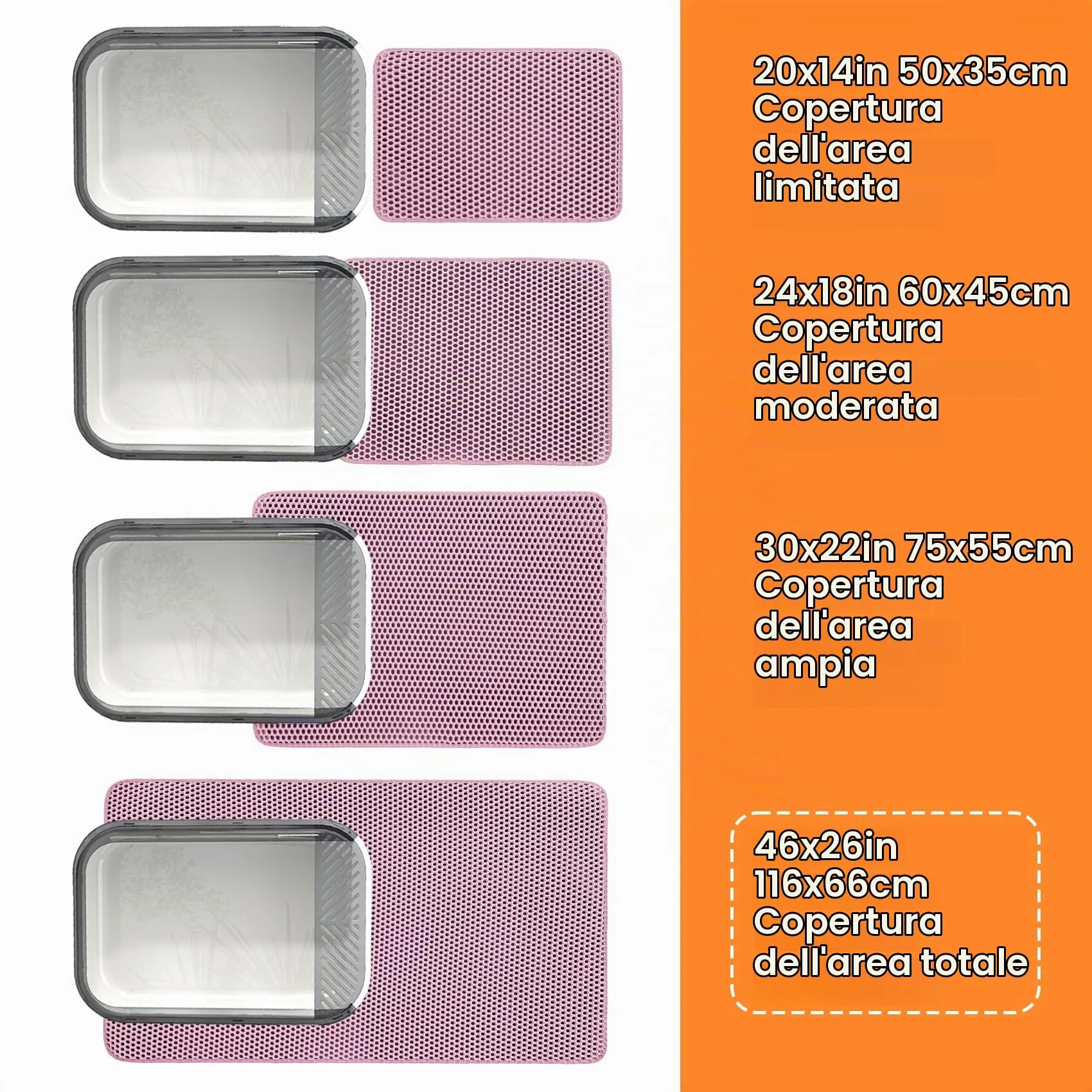 Petinstinct Tappetino Jumbo per Lettiera Gatto, Design Nido d'Ape 2 Strati - immagine 9